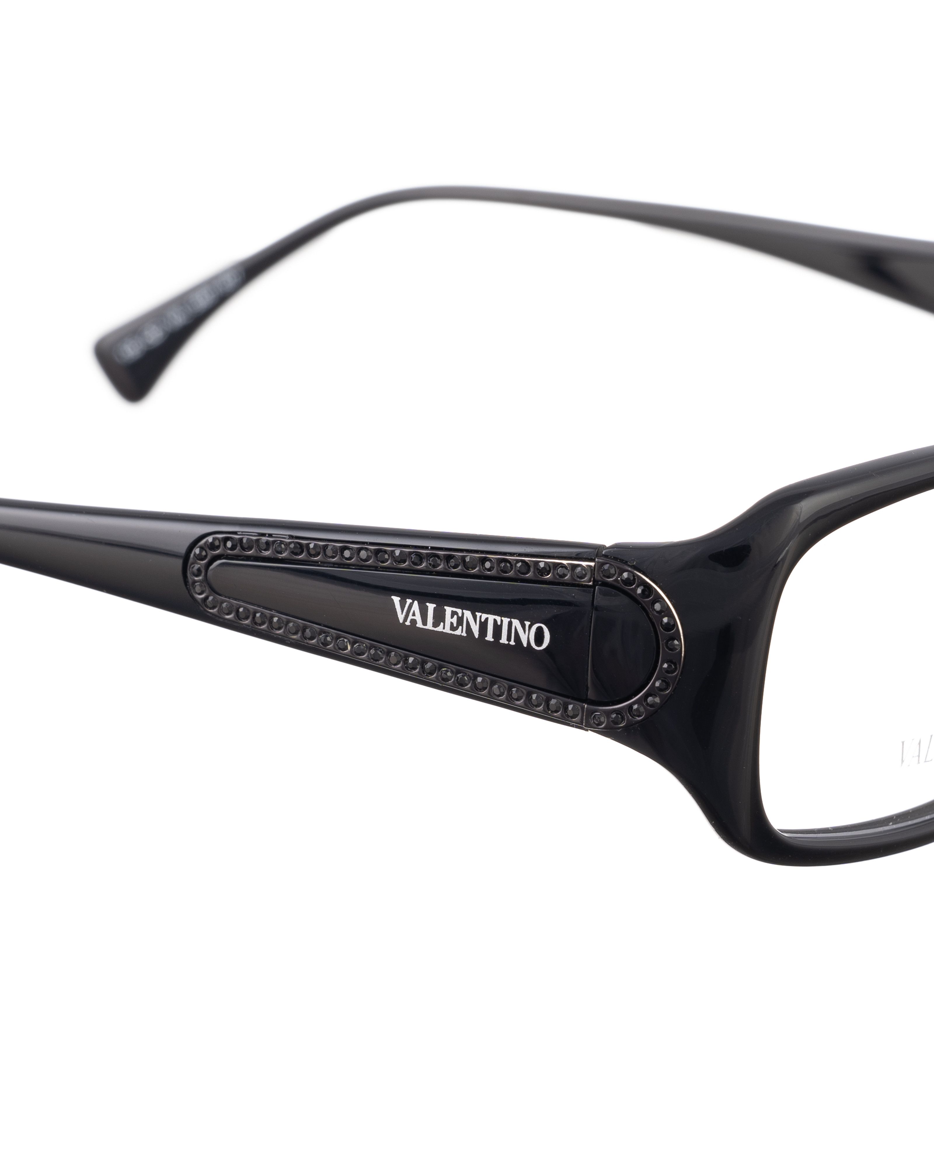 Valentino Valentino '00s Black Glasses with Black Rhinestones Size ONE SIZE - 2 Thumbnail