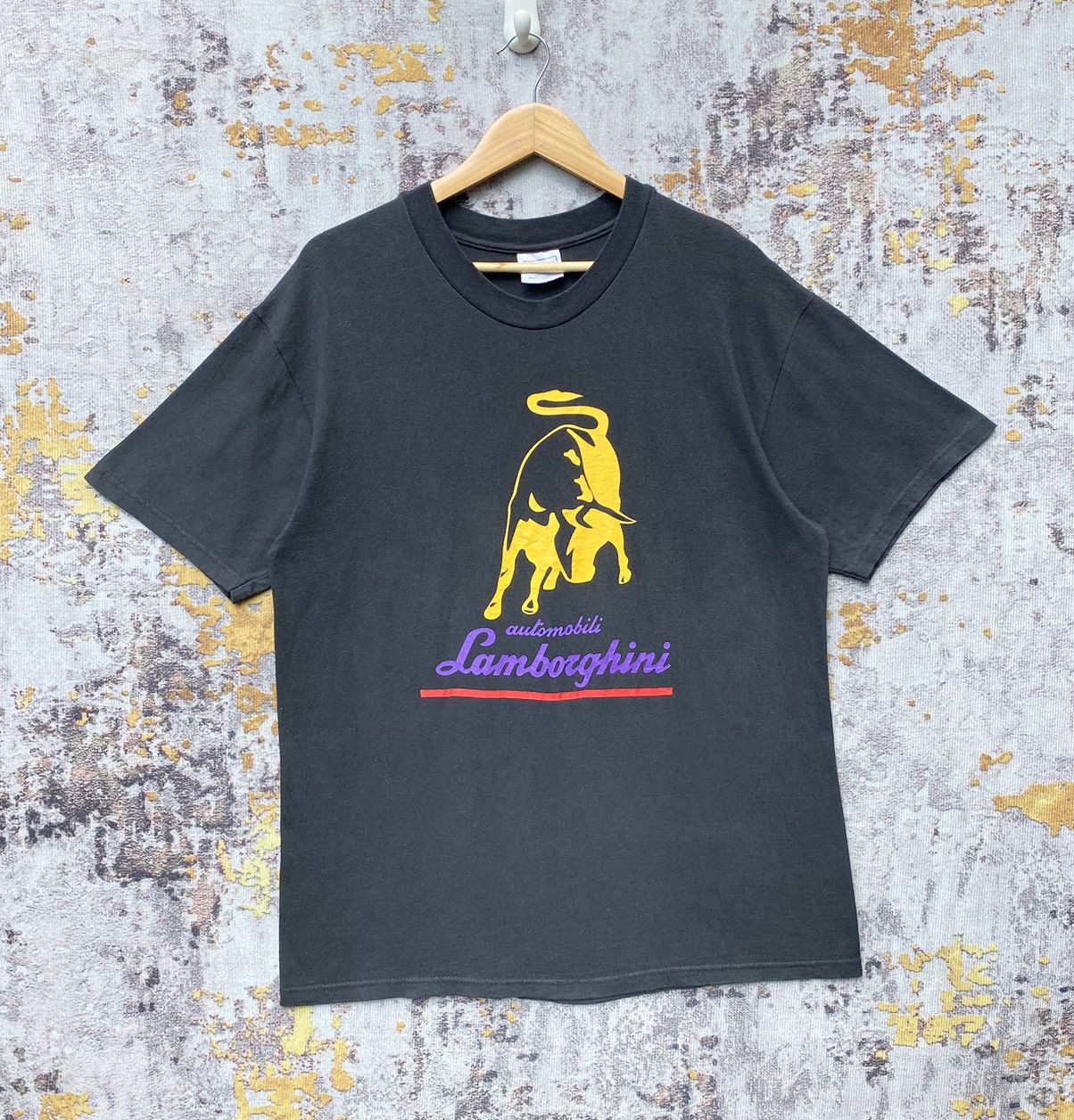 Lamborghini 💥Rare💥Vintage Automobili Lamborghini Shirt Luxury Sport Car Size US L / EU 52-54 / 3 - 1 Thumbnail