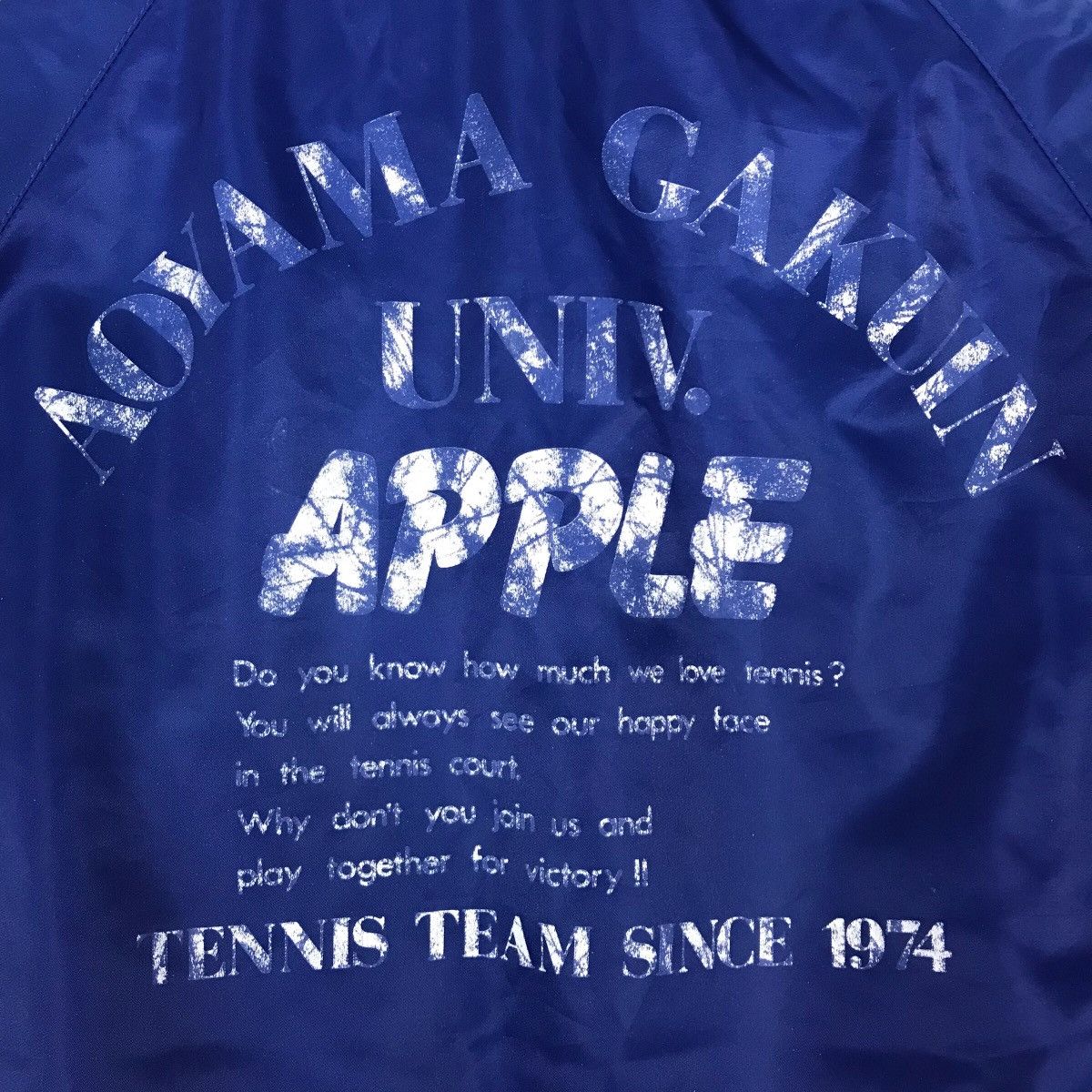 Japanese Brand × Vintage Aoyama Gakuin University Aoyama Apple Tennis Team Varsity Size US M / EU 48-50 / 2 - 22 Thumbnail