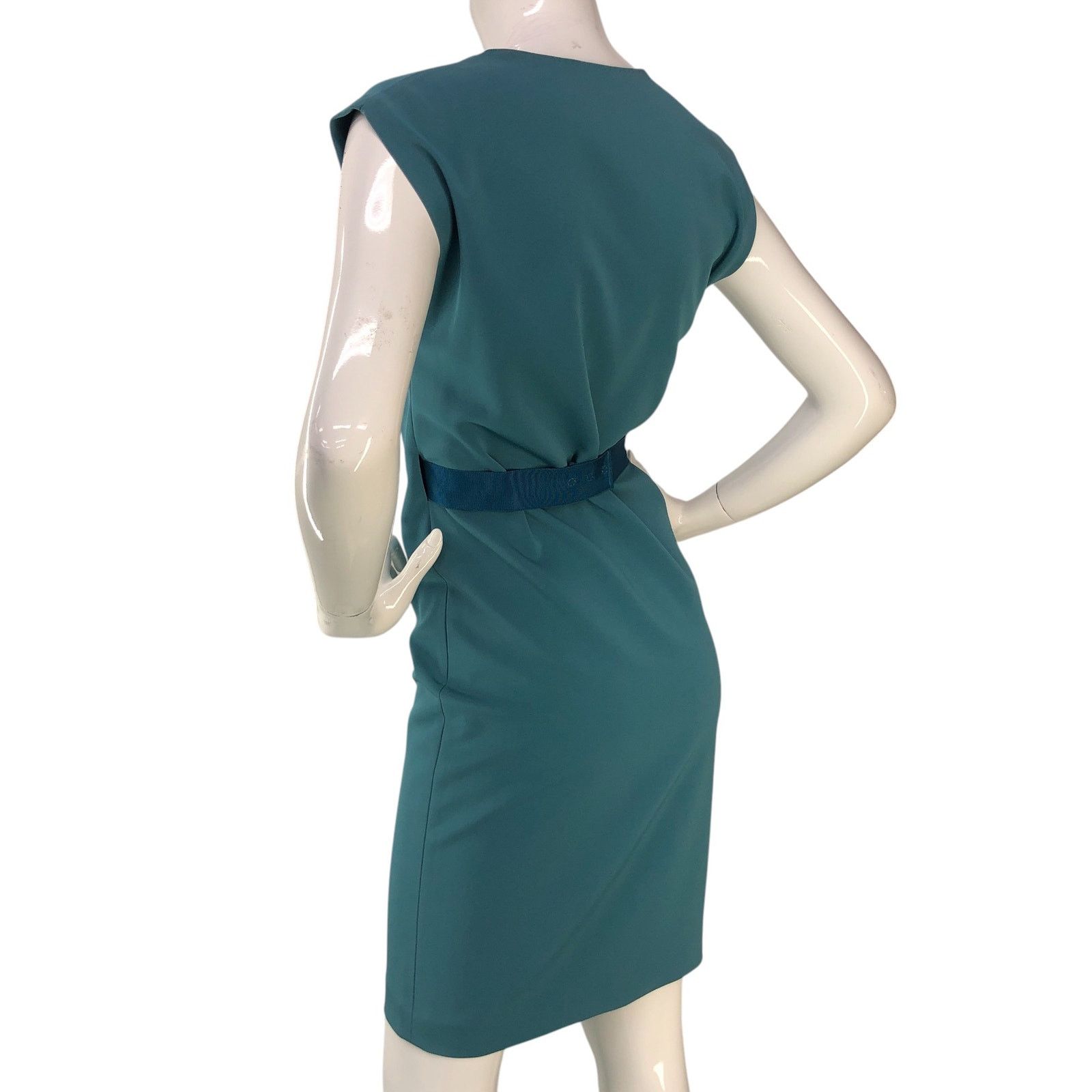 Elie Tahari Elie Tahari Womens Size 0 Dress Dalia Half Wrap Style Teal Size XS / US 0-2 / IT 36-38 - 6 Thumbnail