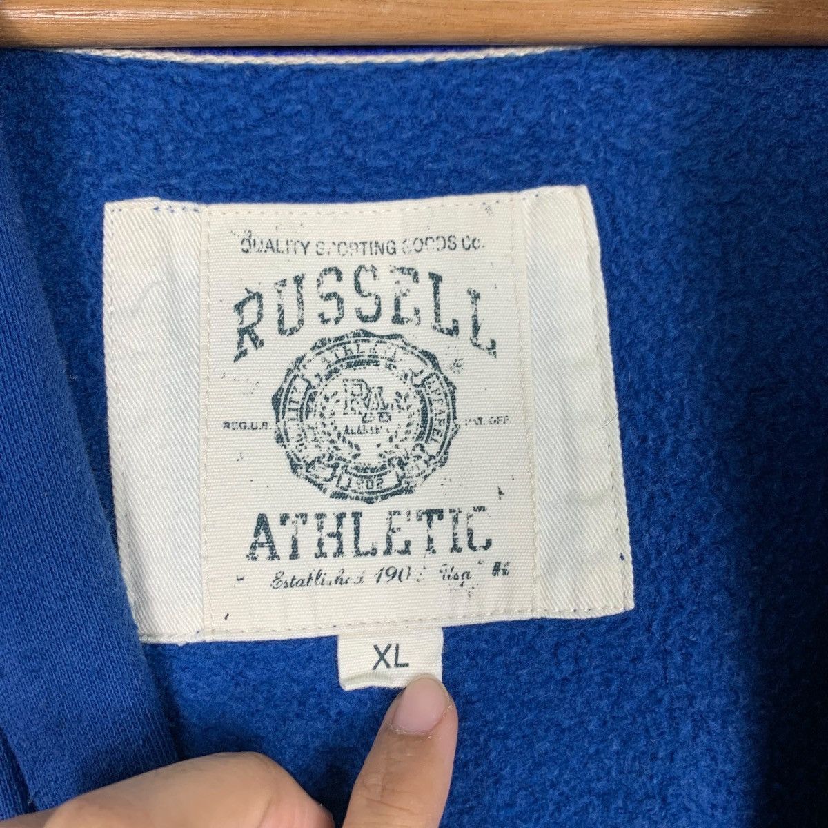 Russell Athletic RUSSELL ATHLETIC Zipper Hoodies Sweatshirt #1961-C85 Size L / US 10 / IT 46 - 17 Thumbnail