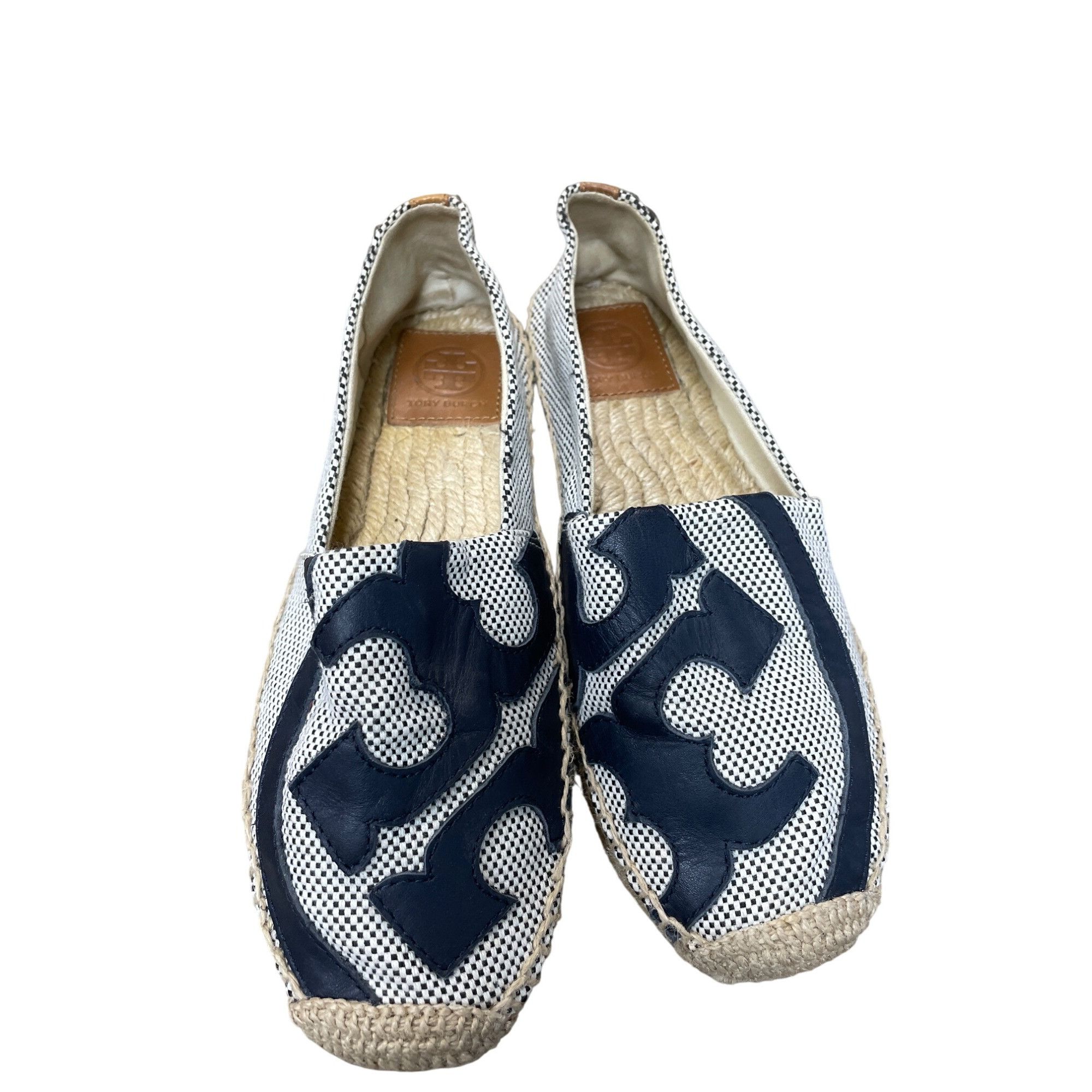 Tory Burch Tory Burch Womens Black white checkered espadrille flats sho Size US 7 / IT 37 - 12 Thumbnail