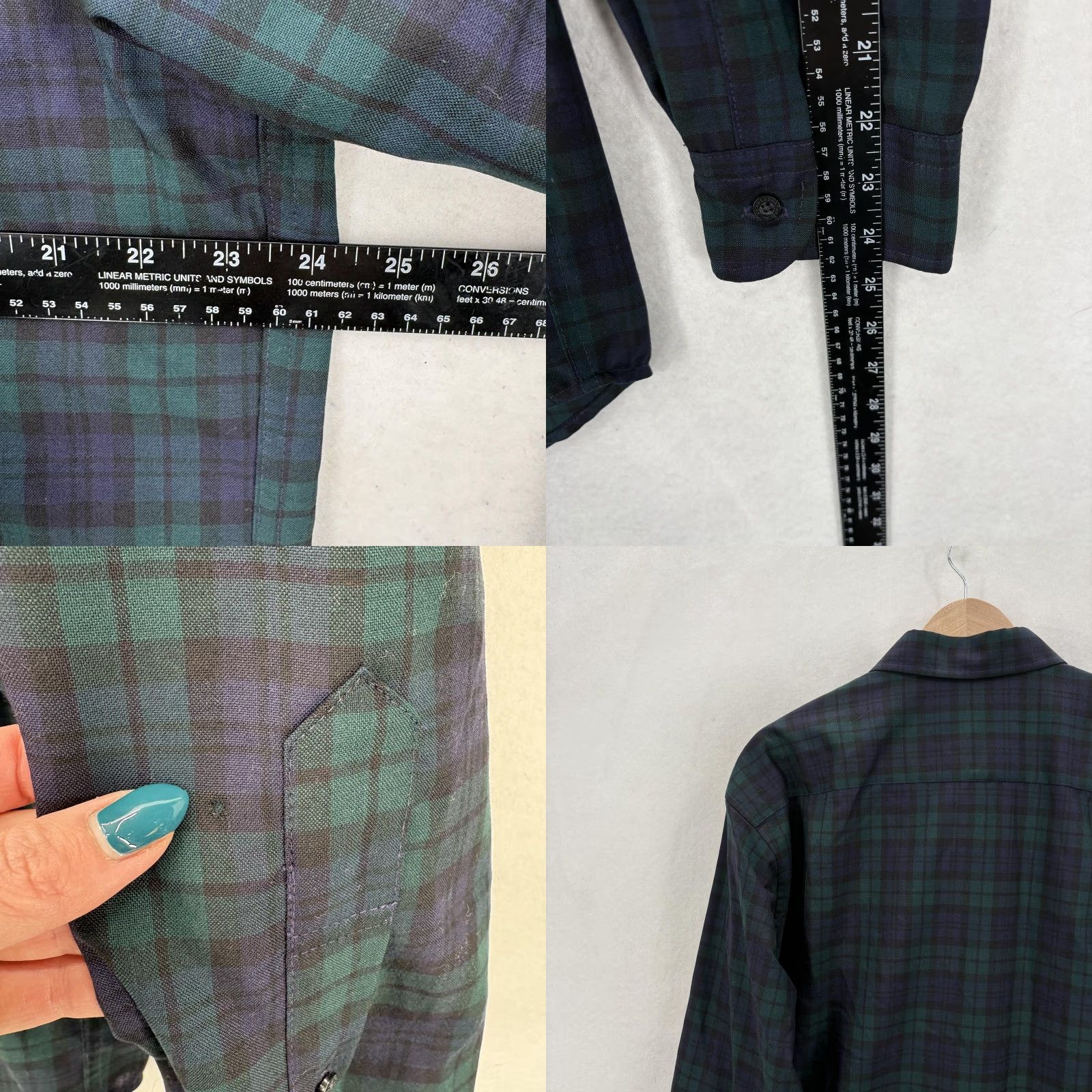 Pendleton VINTAGE Pendleton Shirt Mens Large Black Watch Tartan Wool Plaid Long Sleeve Button Down Size US L / EU 52-54 / 3 - 8 Thumbnail