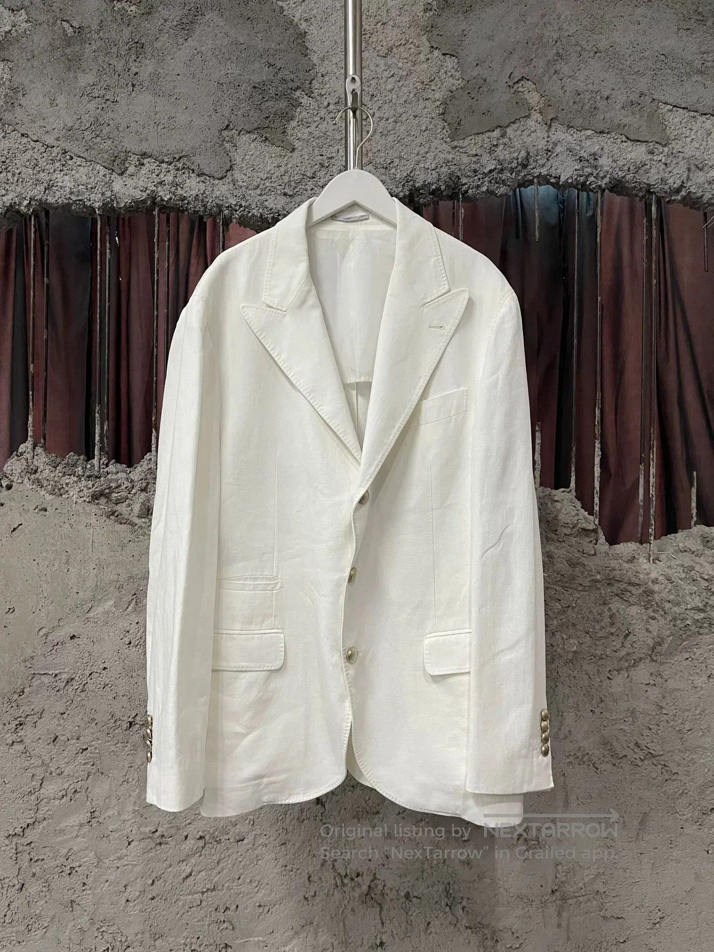 Brunello Cucinelli Brunello Cucinelli White Structured Suit. Size US M / EU 48-50 / 2 - 1 Thumbnail