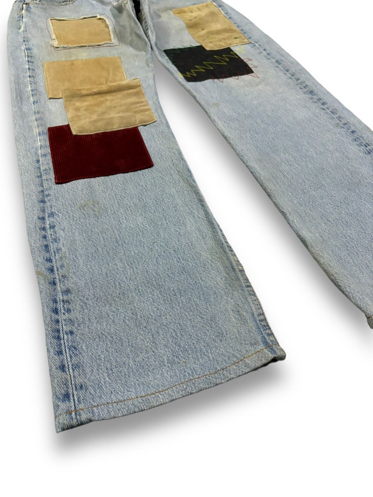 Kapital Vintage Levis 501 Patchwork Jeans Reconstructed by Kalimera Size US 32 / EU 48 - 12 Thumbnail
