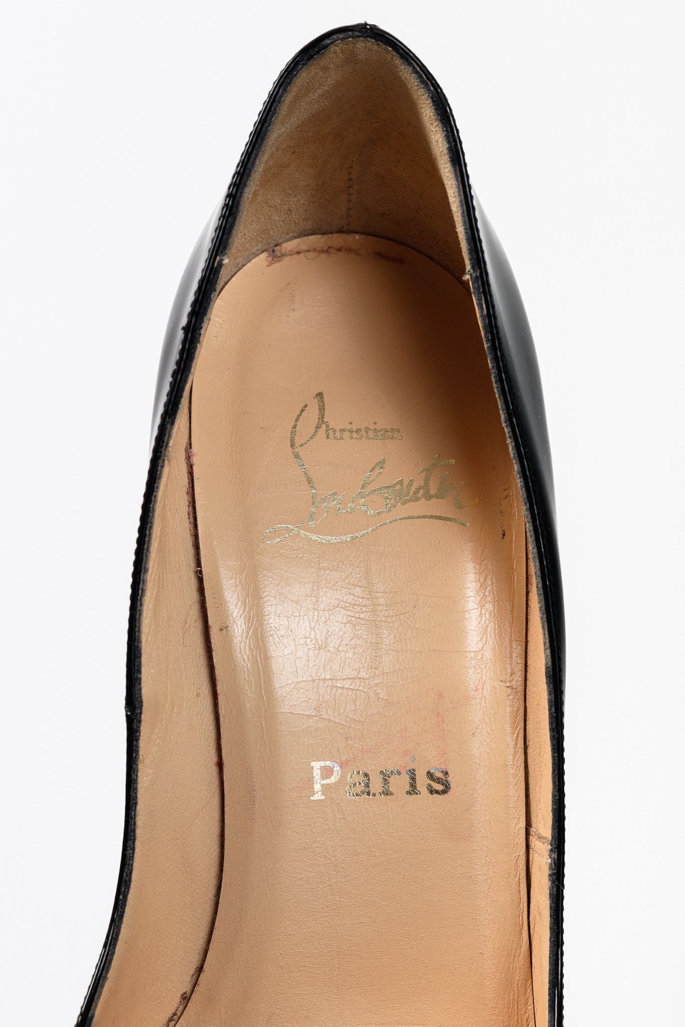Christian Louboutin Christian Louboutin Yoyo 100 Patent Peep-Toe Pumps Size US 7.5 / IT 37.5 - 9 Thumbnail
