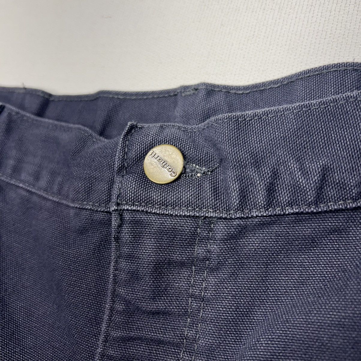 Carhartt × Vintage VTG Carhartt Pants Blue Flannel Lined Loose Fit Baggy Y2K Size US 38 / EU 54 - 5 Thumbnail