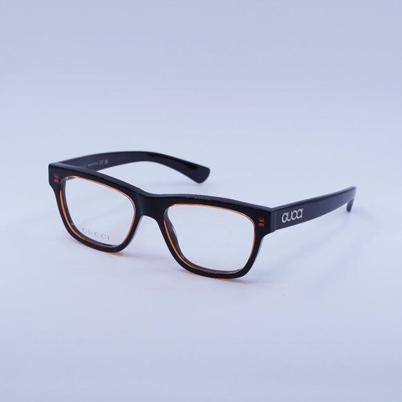Gucci GG1795O 003 Eyeglasses Burgundy Crystal on Black 52mm
