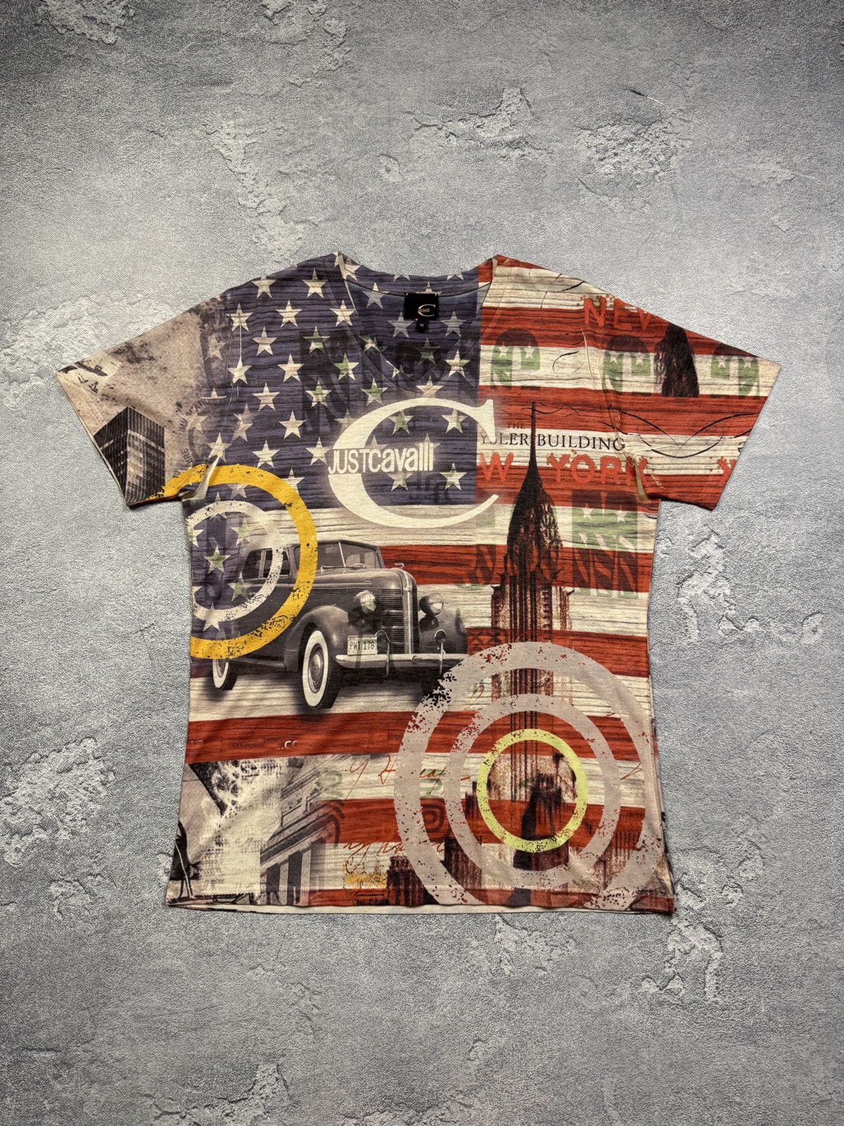 Japanese Brand Just Cavalli tee Vintage 90s metal punk emo gothic USA Size US L / EU 52-54 / 3 - 1 Thumbnail