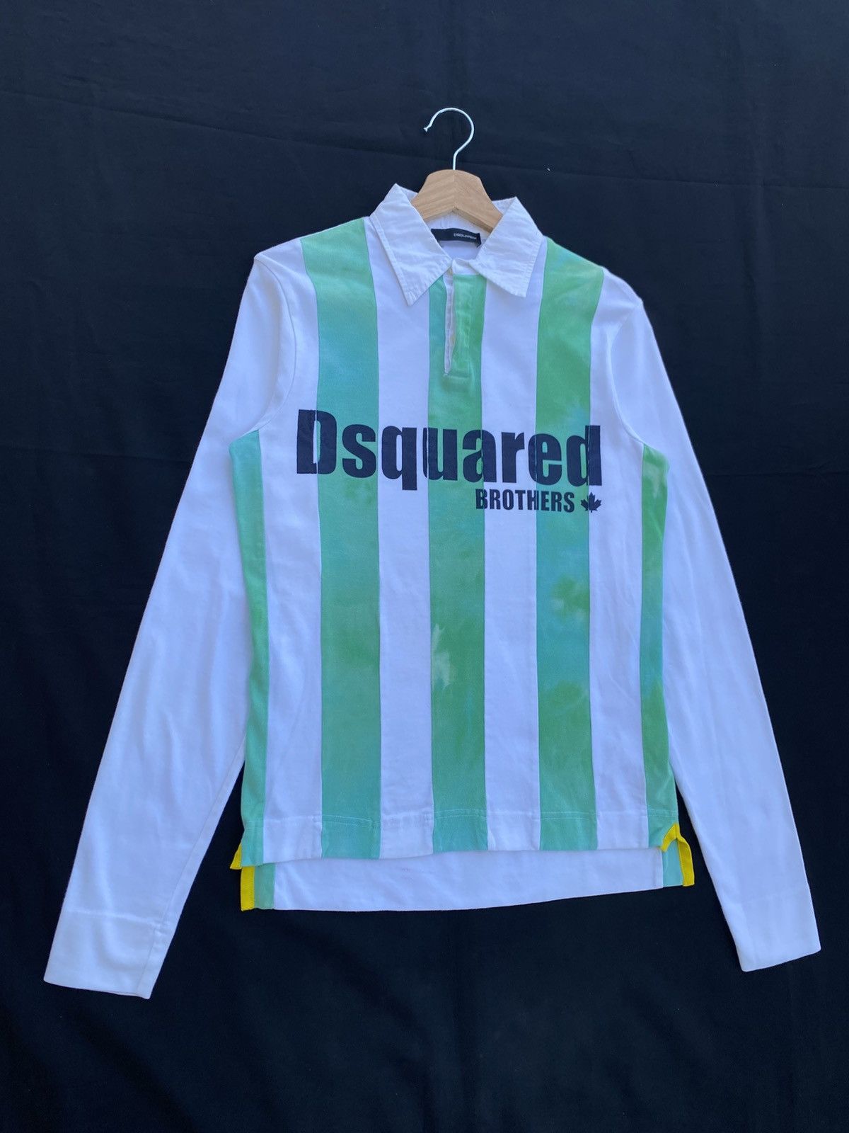 Dsquared2 Rare Dsquared Stripes Longsleeve Polo Shirt Size US S / EU 44-46 / 1 - 2 Thumbnail