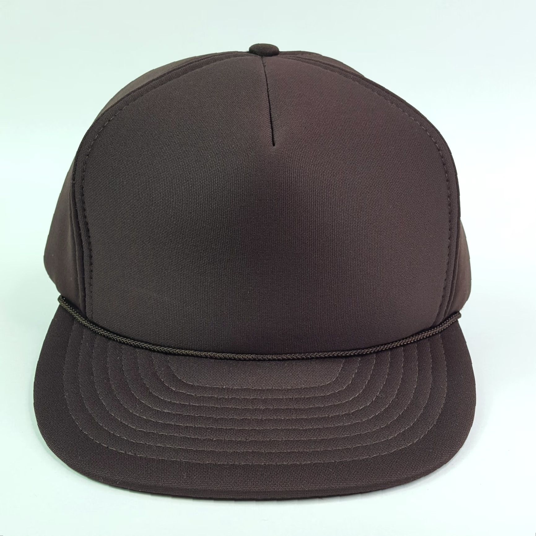 Vintage VINTAGE Otto Brown Foam Blank Trucker Hat Snapback Adjustable 80s Cap Mens Hat Size ONE SIZE - 2 Thumbnail