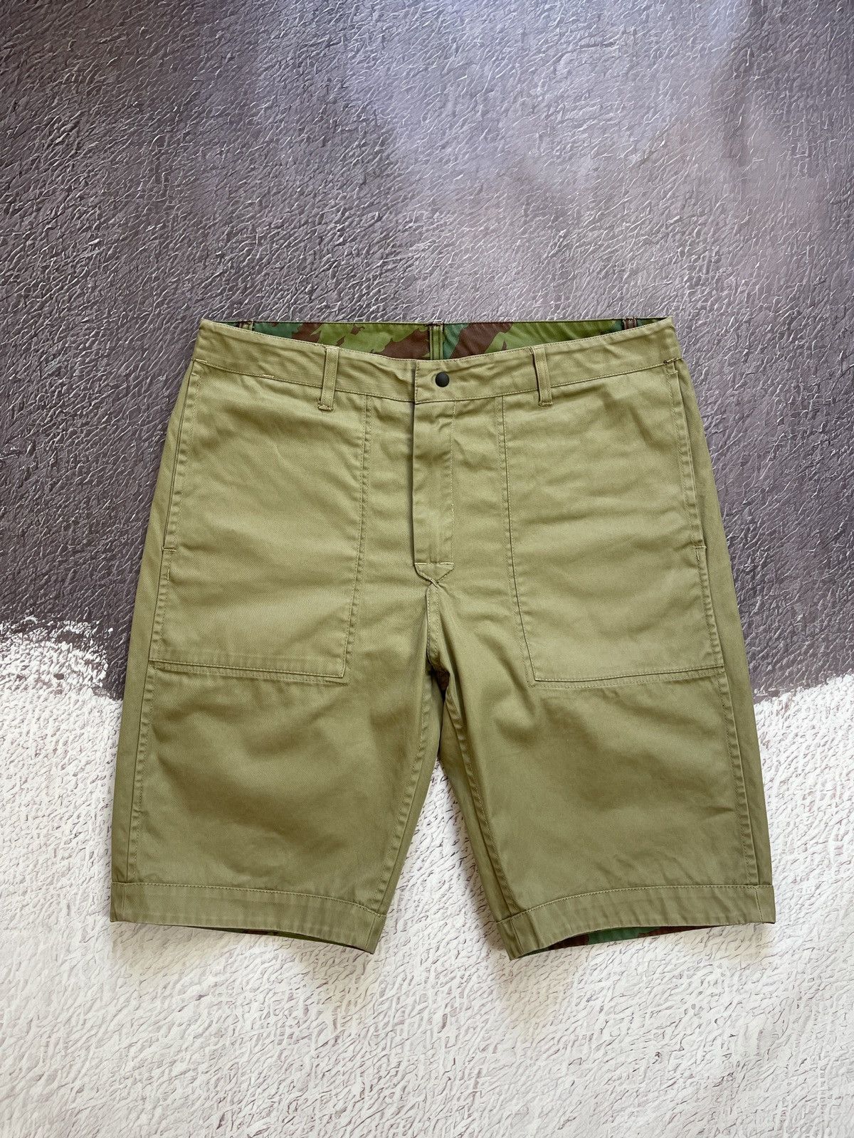 Japanese Brand × Maharishi Maharishi reversible camouflage/beige military shorts rare Size US 36 / EU 52 - 19 Thumbnail