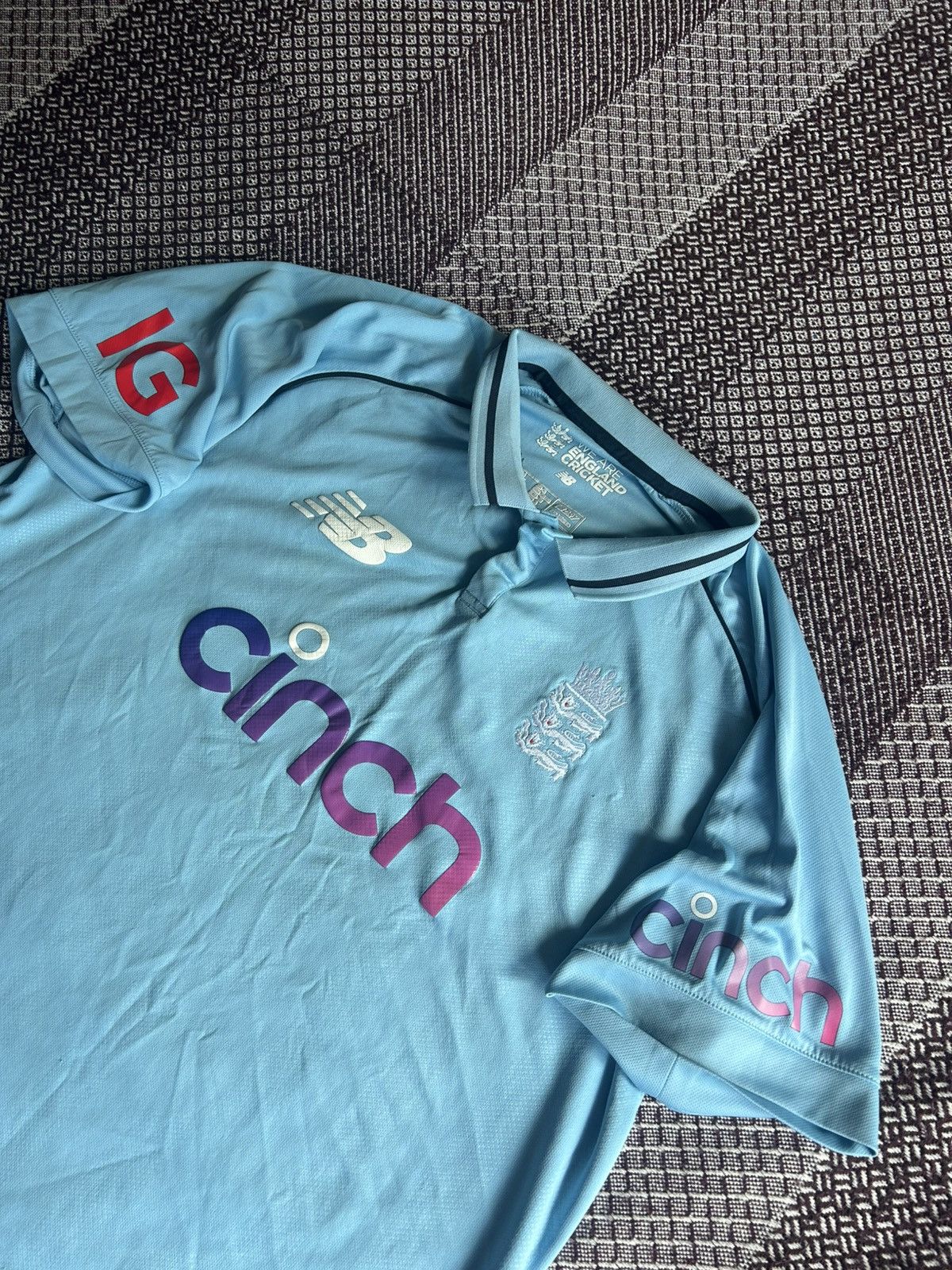 New Balance Vintage England New Balance Cricket T-Shirt 18/19 Jersey Size US L / EU 52-54 / 3 - 3 Thumbnail