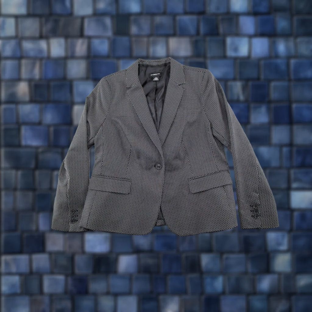 Liz Claiborne Liz Claiborne Blazer Short Button Jacket L Womens Fall Winter Spring Multicolor Twill Lined Polyester Career Workwear Pattern Solid Button New Size L / US 10 / IT 46 - 1 Thumbnail