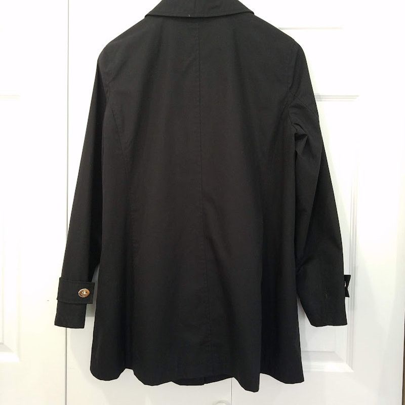 Vintage vintage Dennis basso A line swing coat jacket size S black Size S / US 4 / IT 40 - 2 Thumbnail
