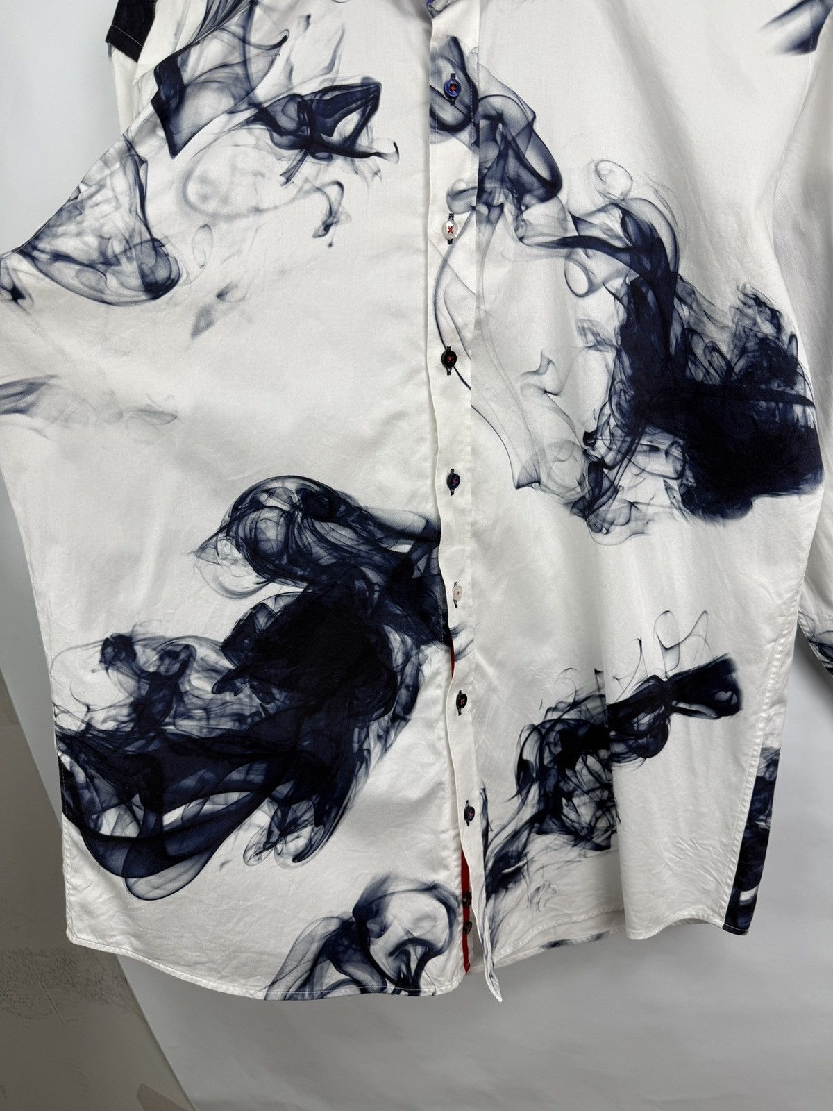 Other 🇬🇧 Claudio Lugli Couture Smoke Ink Print Shirt Luxury Rare Size US XL / EU 56 / 4 - 5 Thumbnail