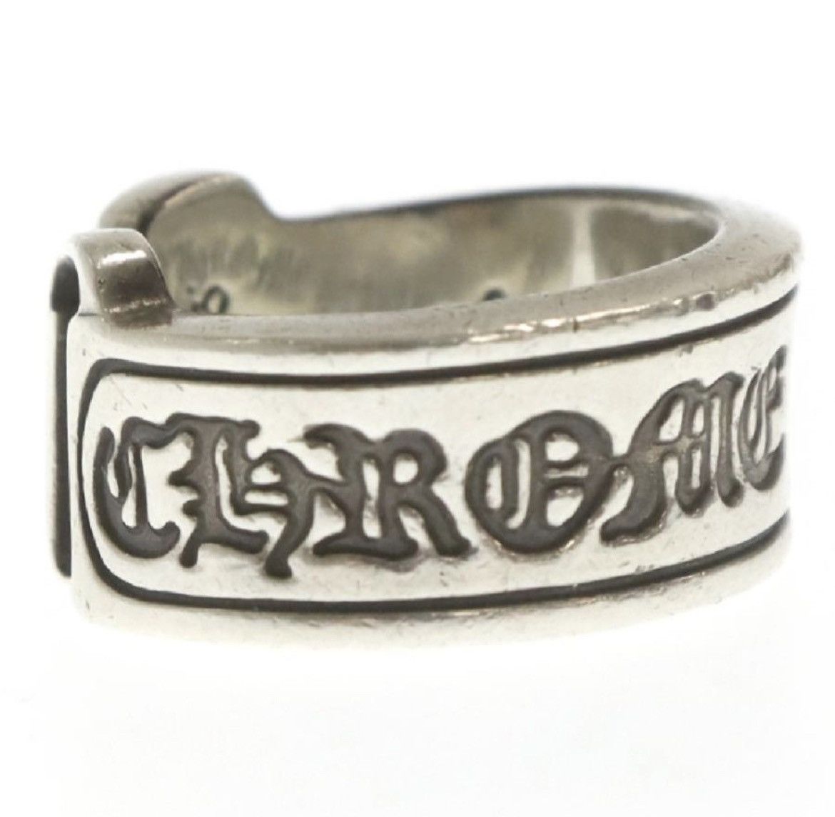 Chrome Hearts Chrome Hearts large SCROLL LABEL ring Size ONE SIZE - 3 Thumbnail