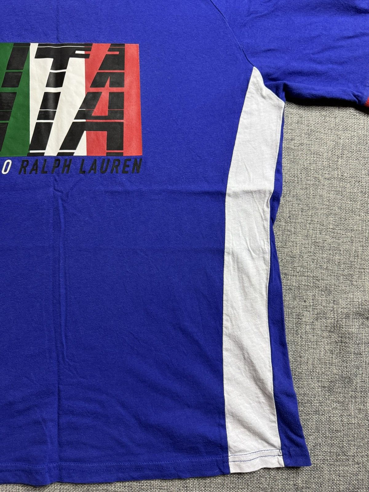 Polo Ralph Lauren Vintage Polo Ralph Lauren Big Logo Italy navy T-Shirt Size US XL / EU 56 / 4 - 10 Thumbnail