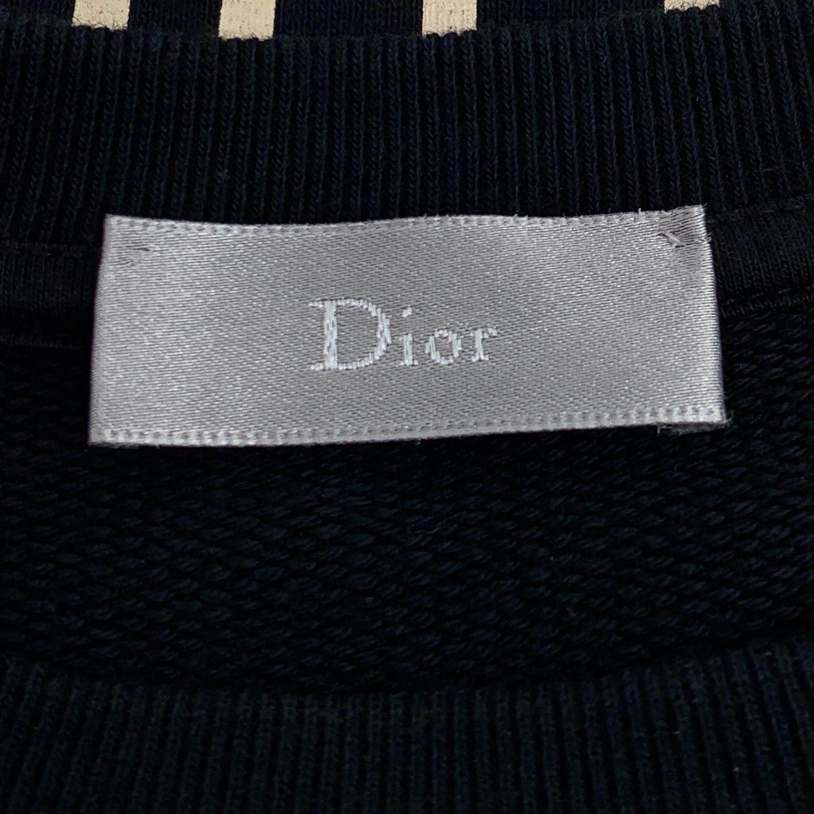 Christian Dior Atelier Black Cotton Long-Sleeve Round-Neck L