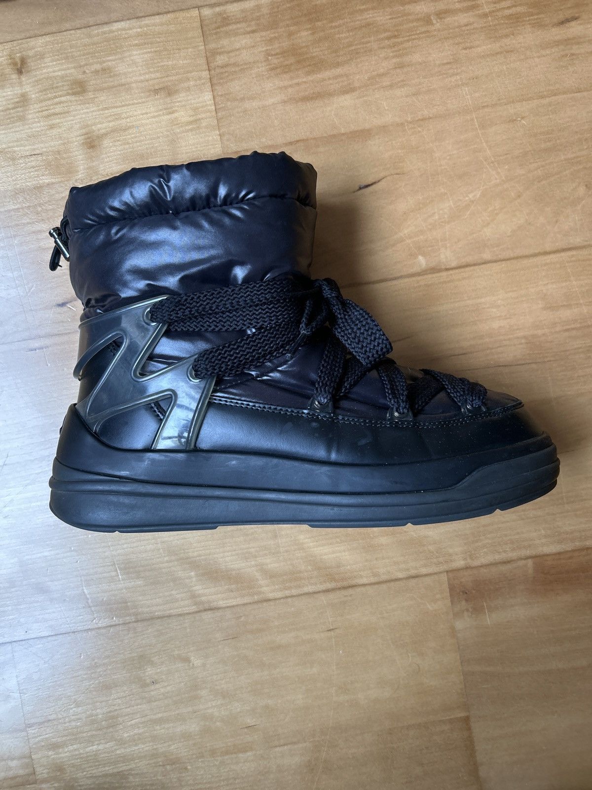Moncler Moncler Insolux M Padded Nylon & Patent Leather Snow Boots Size US 9 / IT 39 - 6 Thumbnail