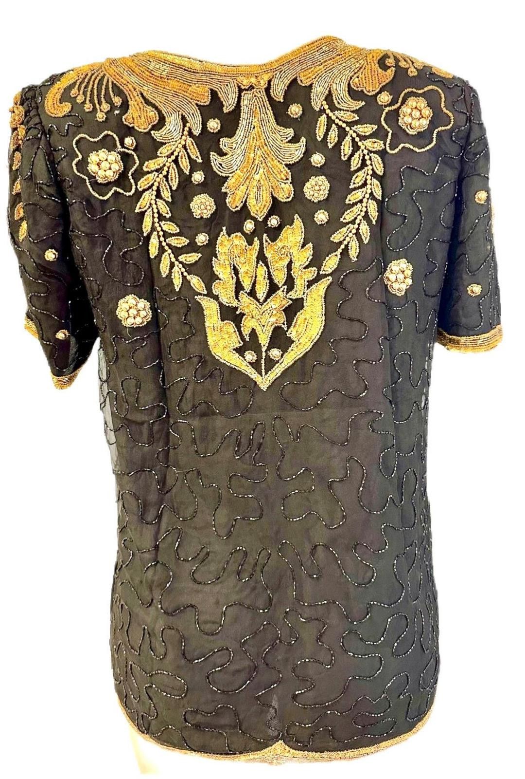 Other Sequin Top Black Gold size 8 Size M / US 6-8 / IT 42-44 - 2 Thumbnail