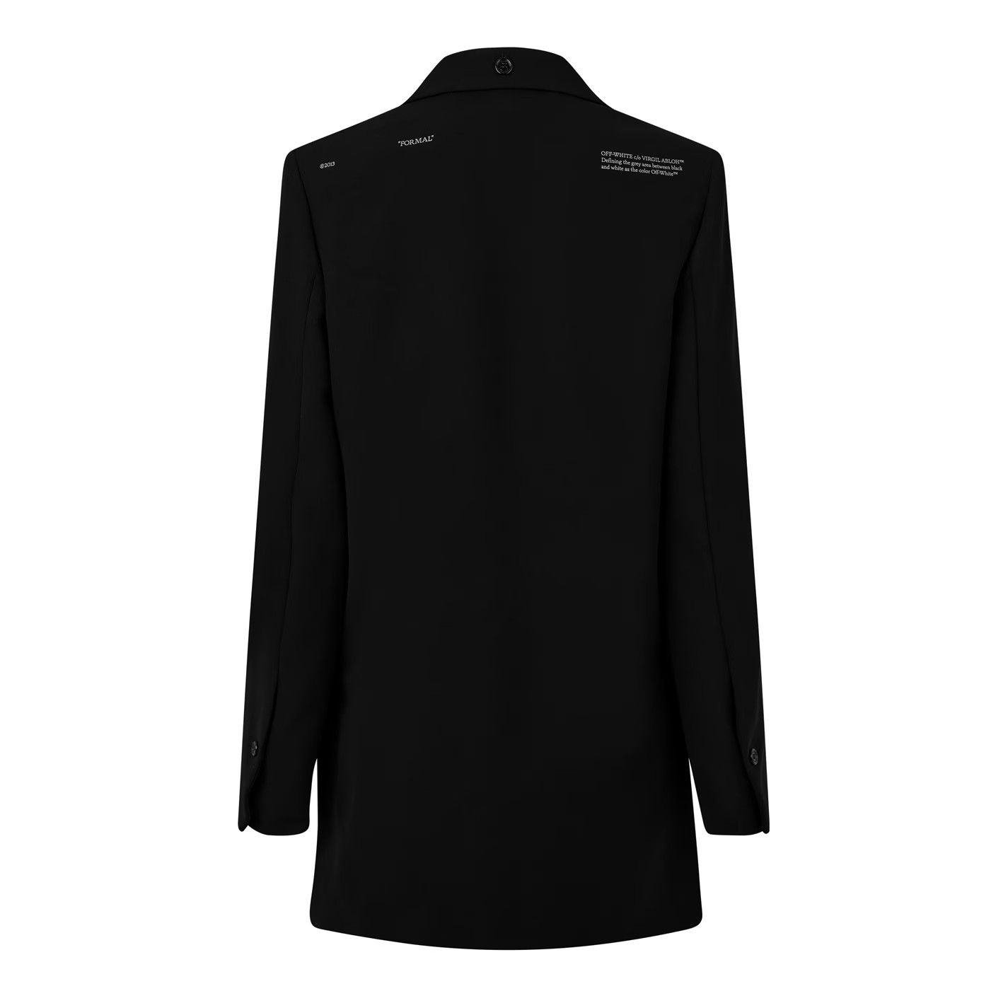Off-White o1g2r1mq0125 Single Breasted Blazer in Black Size S / US 4 / IT 40 - 2 Thumbnail