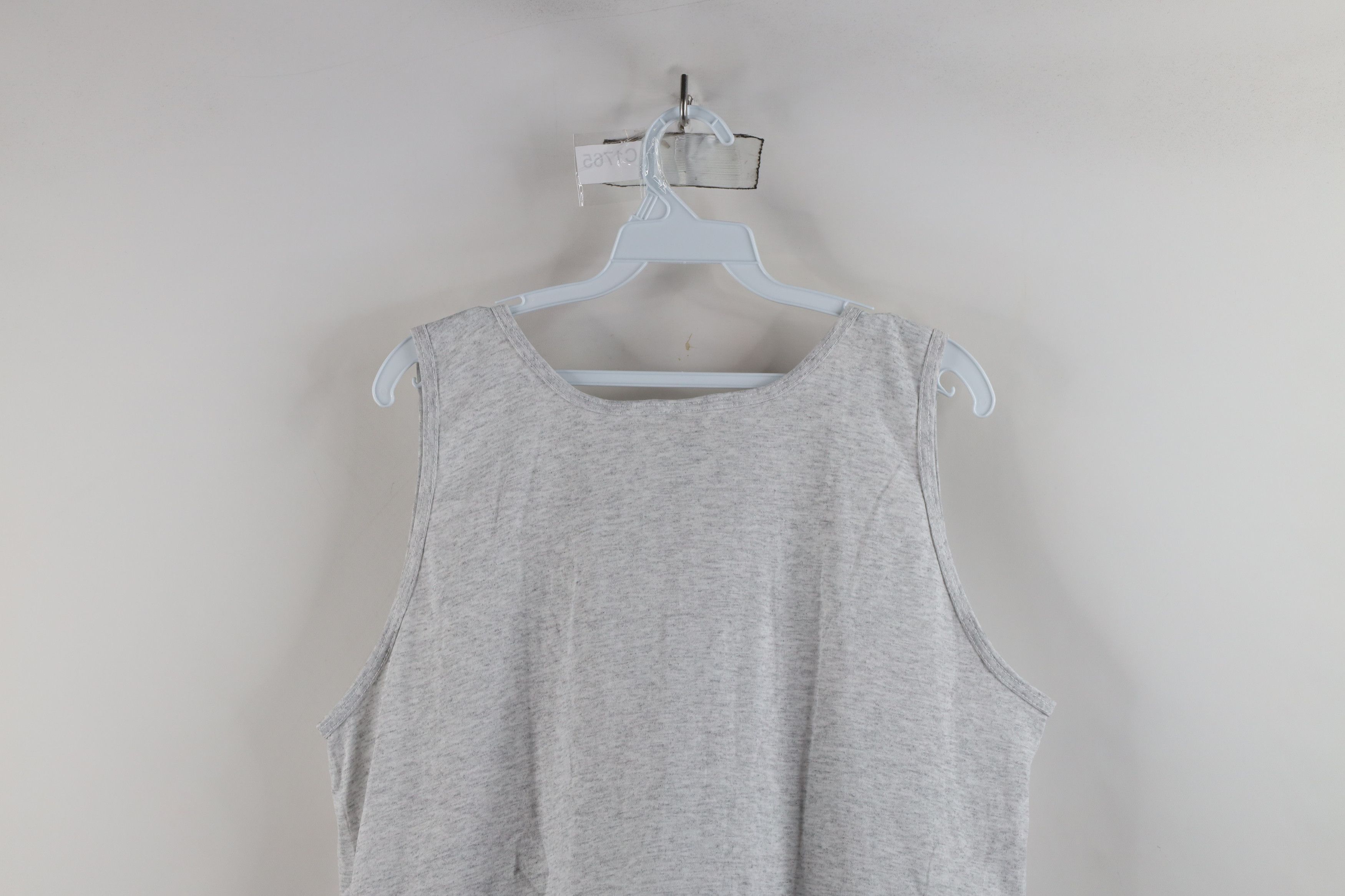 Vintage Vintage 90s Streetwear Tank Top T-Shirt Heather Gray USA Size US L / EU 52-54 / 3 - 9 Thumbnail