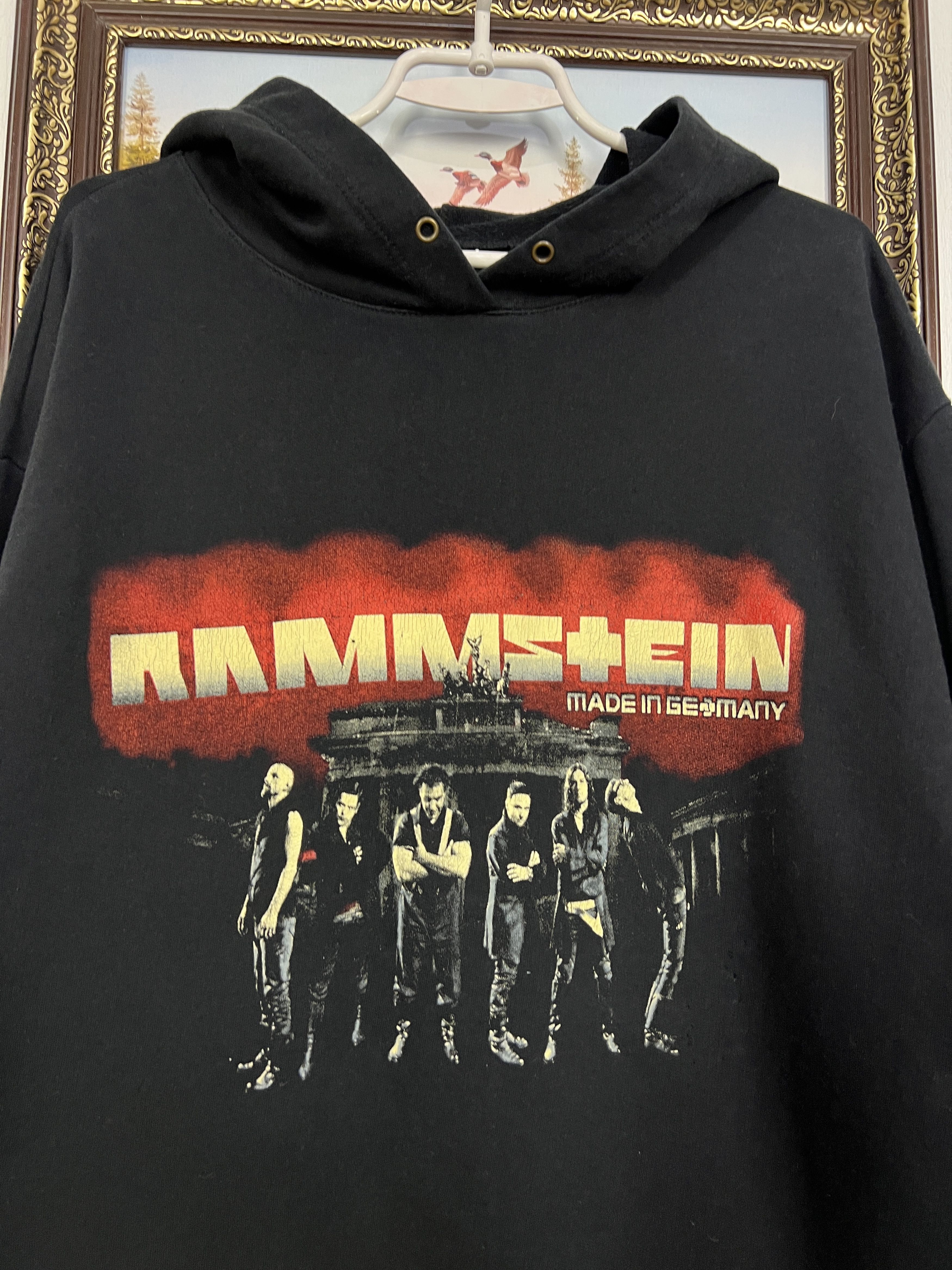 Vintage Vintage Rammstein Over Print Hoodie Band Jacket Rare Hype Size US XXL / EU 58 / 5 - 3 Thumbnail