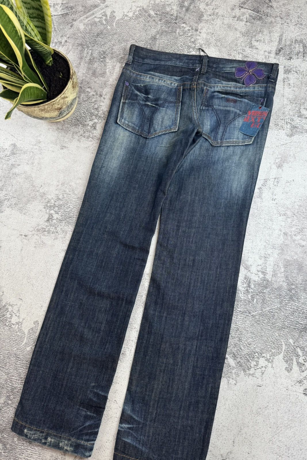Miss Sixty × Vintage NEW Miss Sixty Karen Rap Hip Hop 00s Y2K Denim Jeans Trousers Size 32" / US 10 / IT 46 - 5 Thumbnail