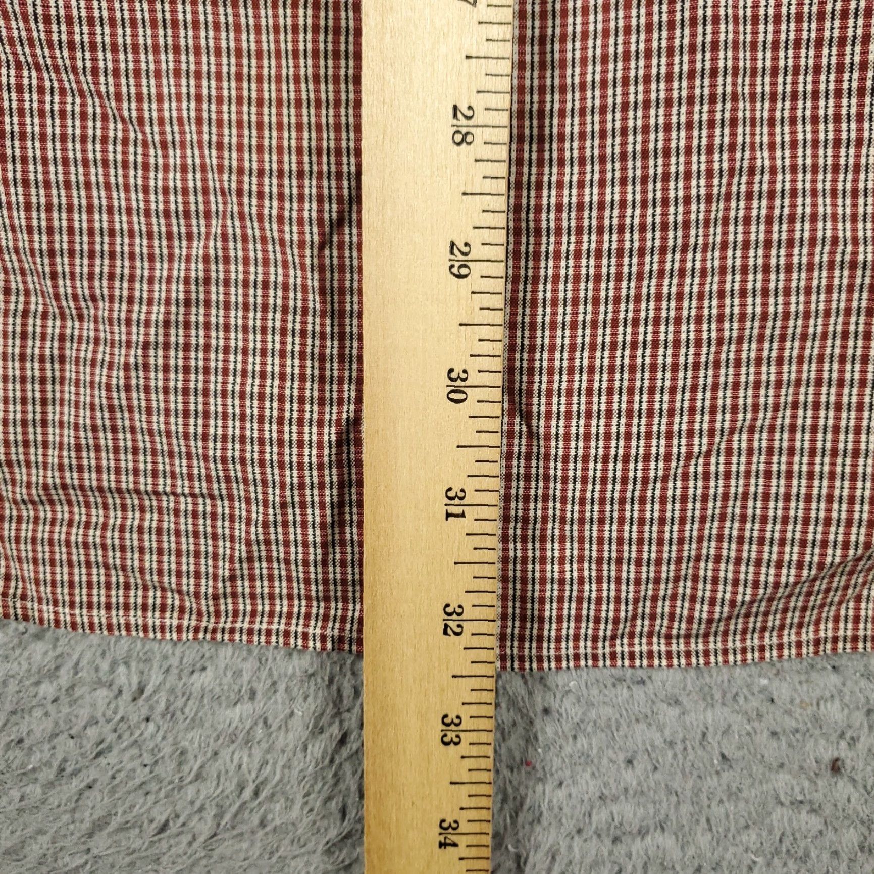 Ralph Lauren Ralph Lauren Dress Shirt Mens Size 17 Red Plaid Button Down Long Sleeve Classic Size 46R - 5 Thumbnail