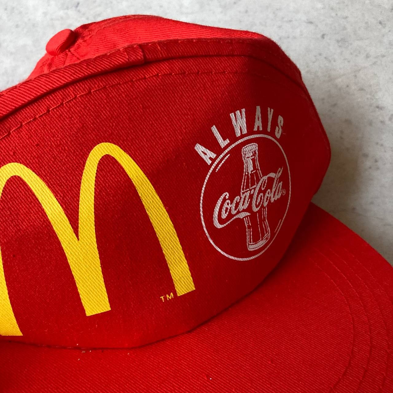 Coca Cola Vintage McDonald's X Coca Cola Hat Size ONE SIZE - 2 Thumbnail