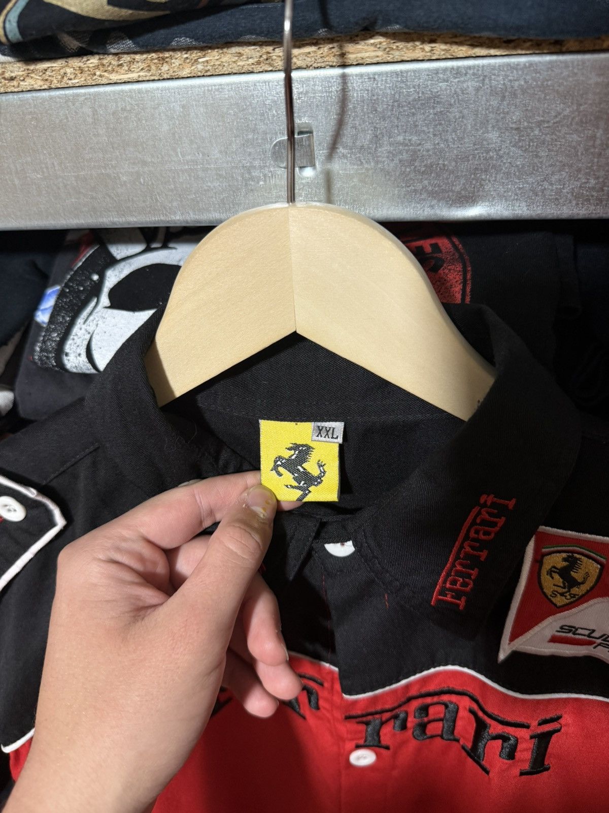 Vintage Vintage Ferrari Scuderia F1 Racing Retro Button Shirt Size US XXL / EU 58 / 5 - 9 Thumbnail
