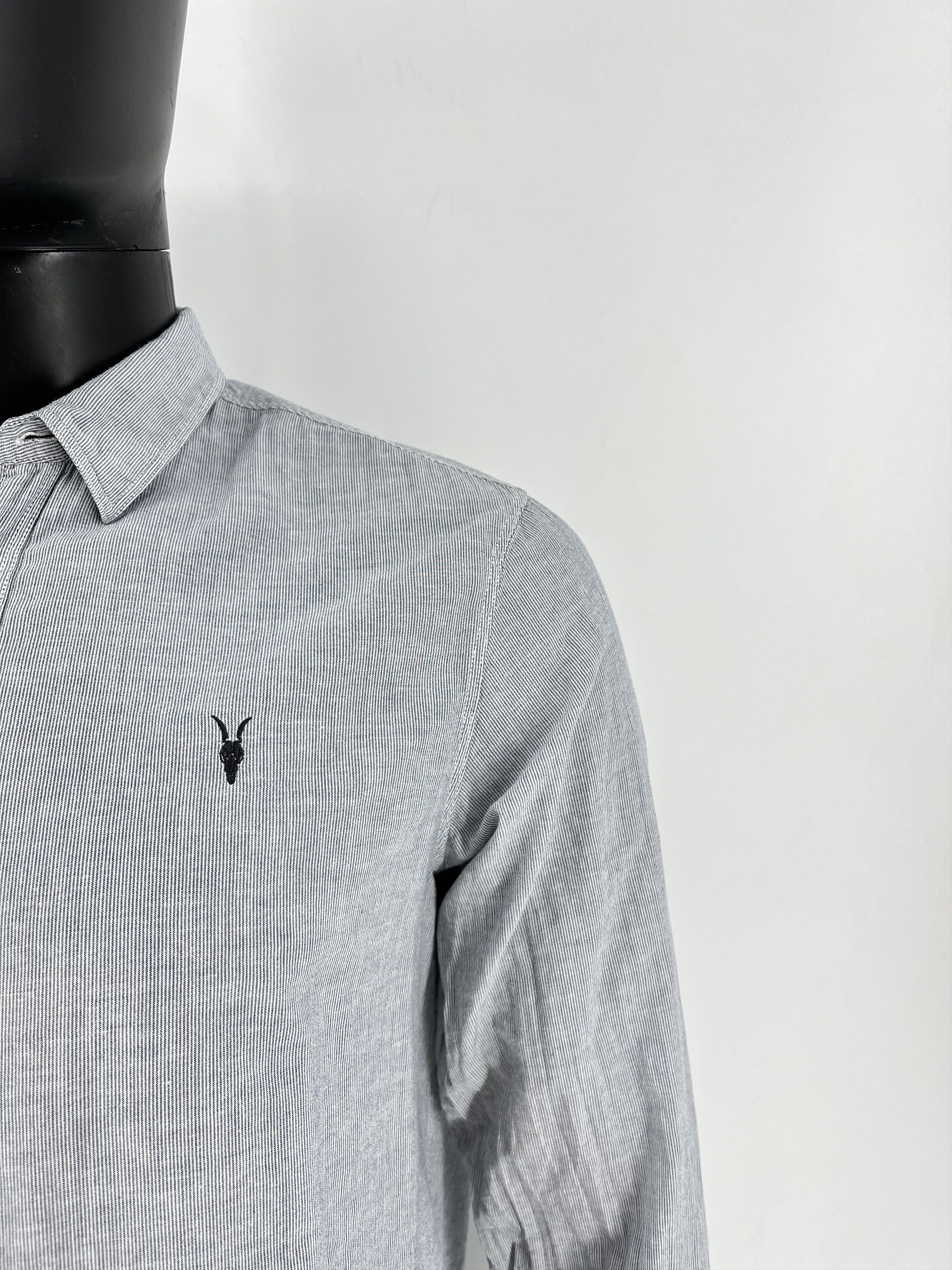 Allsaints Vintage Striped Shirt Allsaints Size M Rare Luxury Size US M / EU 48-50 / 2 - 6 Thumbnail