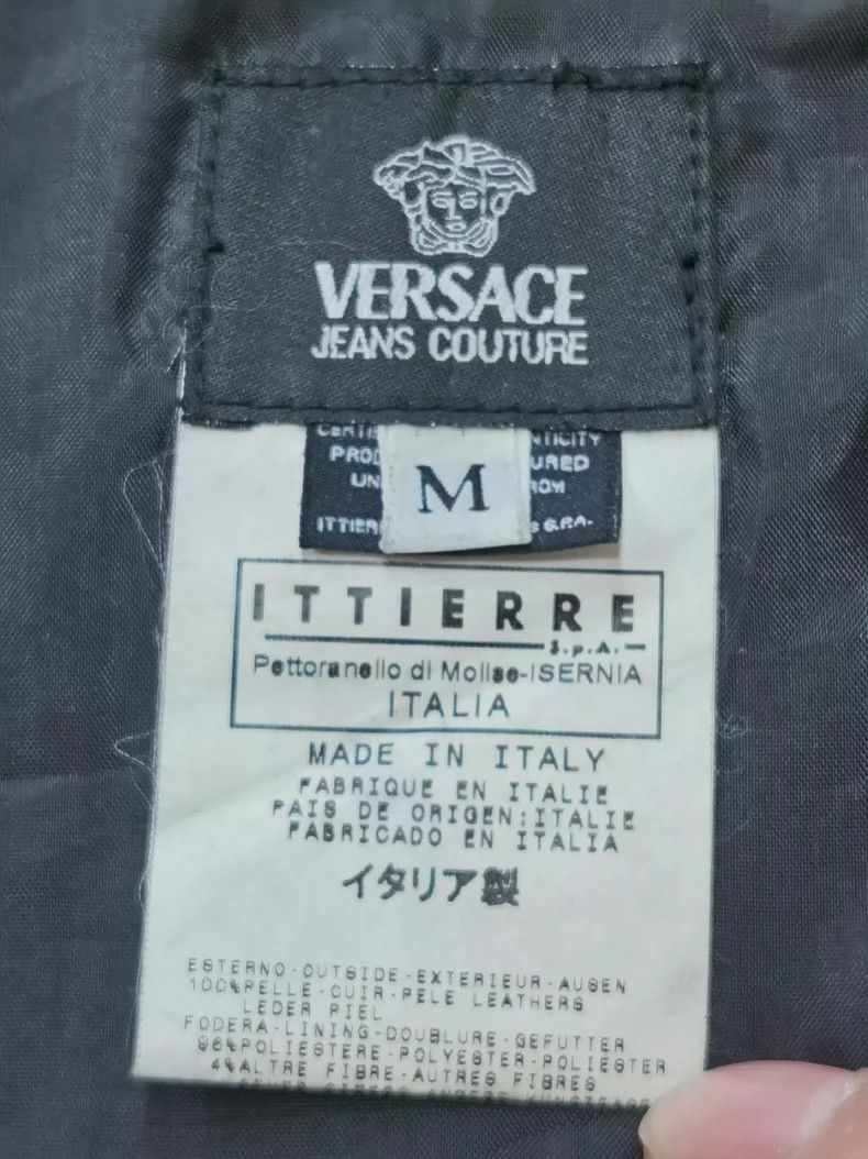 Versace Versace Calfskin stand-up collar double-zip men's jacket Size US M / EU 48-50 / 2 - 4 Thumbnail