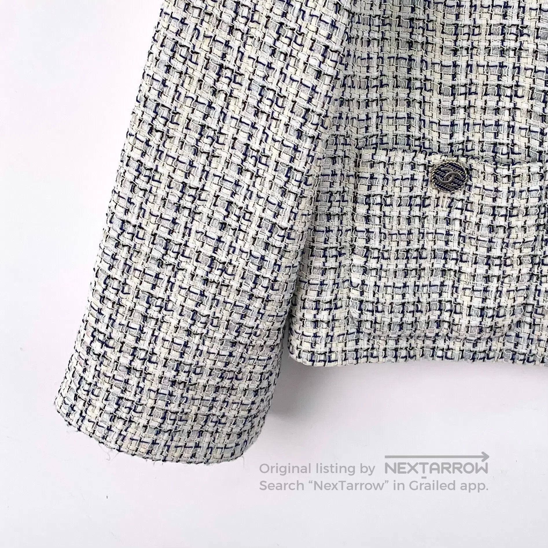 Chanel Chanel Color-blocked collar single-breasted long-sleeve kn Size XS / US 0-2 / IT 36-38 - 4 Thumbnail