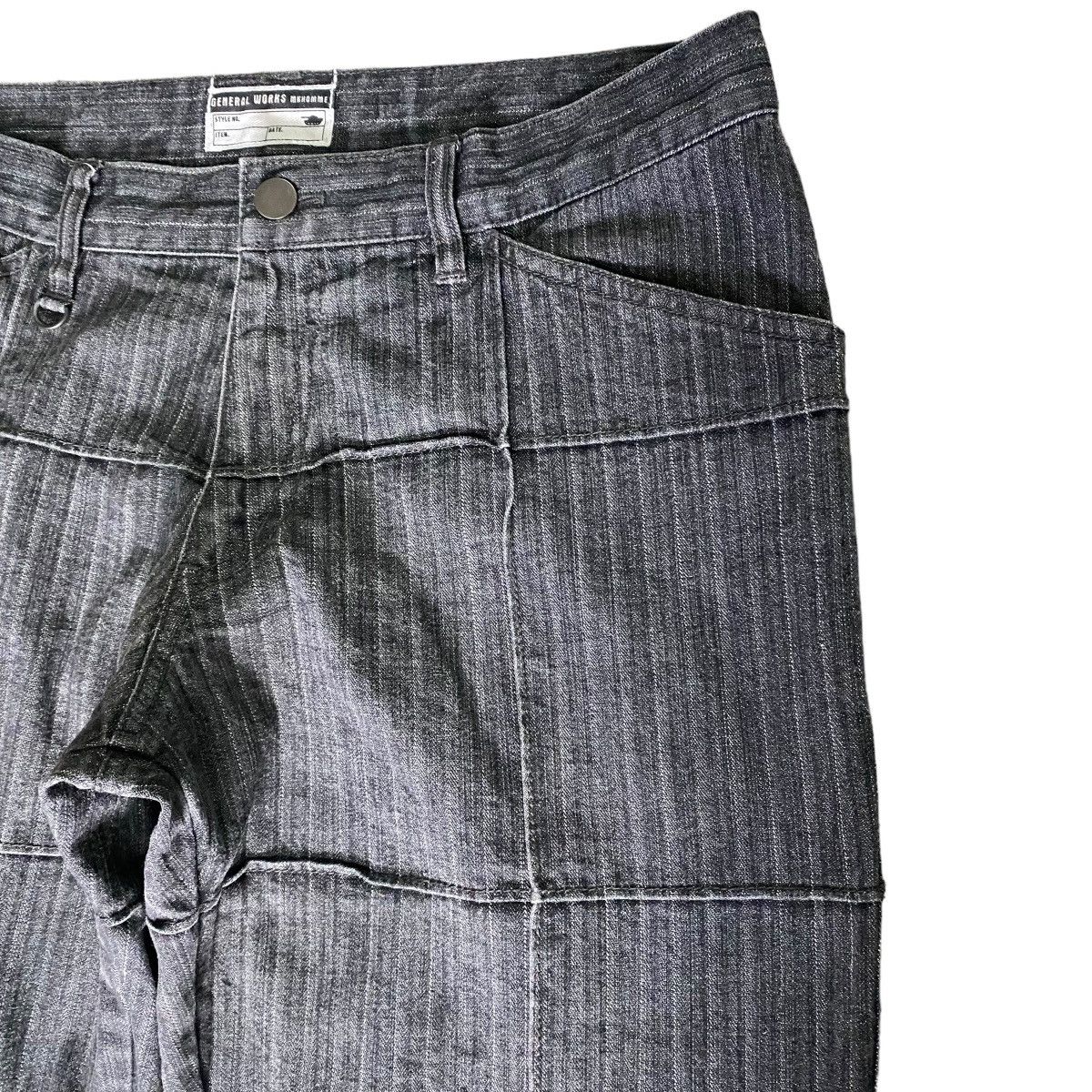 Michel Klein MK Klein Denim Striped General Worker Jeans Size US 30 / EU 46 - 5 Thumbnail