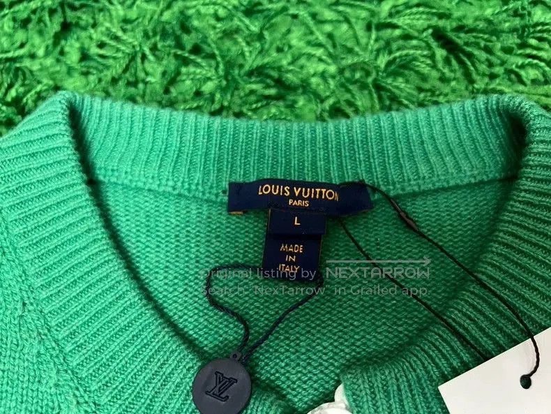Louis Vuitton Louis Vuitton Green Zip Sleeve Sweater. Size US L / EU 52-54 / 3 - 5 Thumbnail