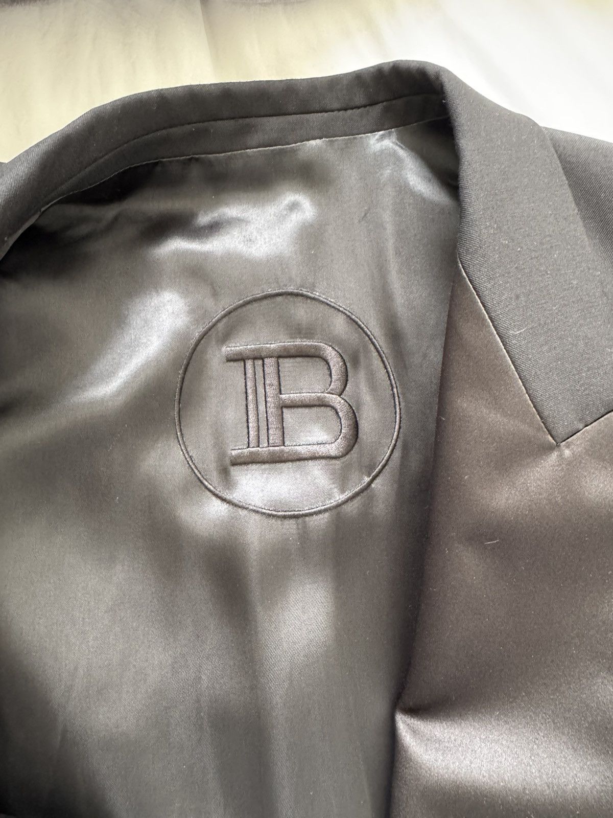 Balmain BALMAIN Double-breasted satin-lapel jacket Size 50R - 3 Thumbnail