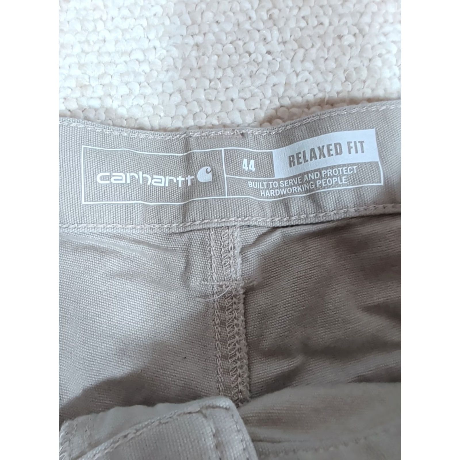 Carhartt Carhartt Shorts Relaxed Fit Rugged Flex Canvas Utility Work Men's Sz 44 Beige Size US 44 / EU 60 - 2 Thumbnail