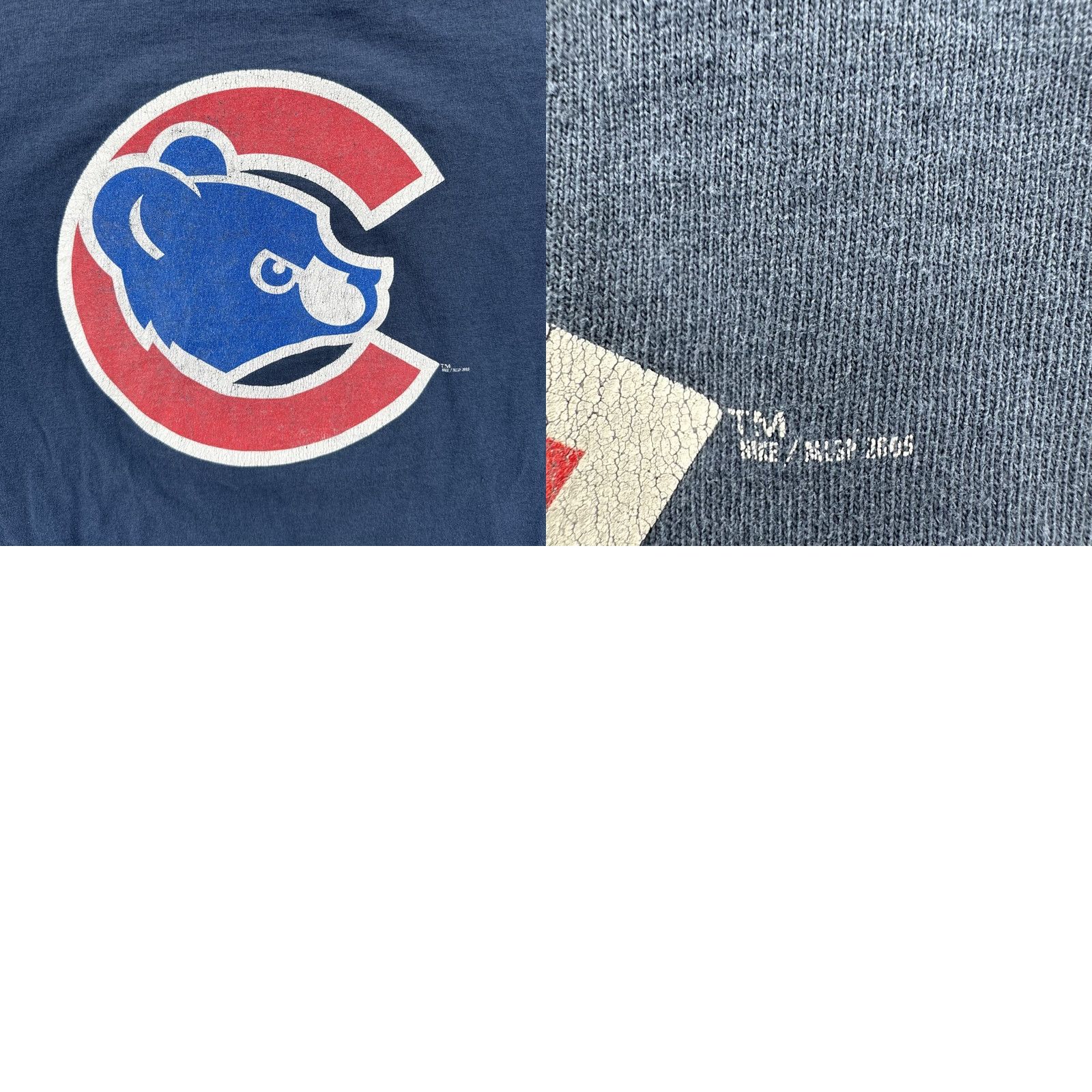 Nike VINTAGE Nike Mens Large Blue Shirt Chicago Cubs Baseball 2006 Center Swoosh Y2K Tee Size US L / EU 52-54 / 3 - 10 Thumbnail