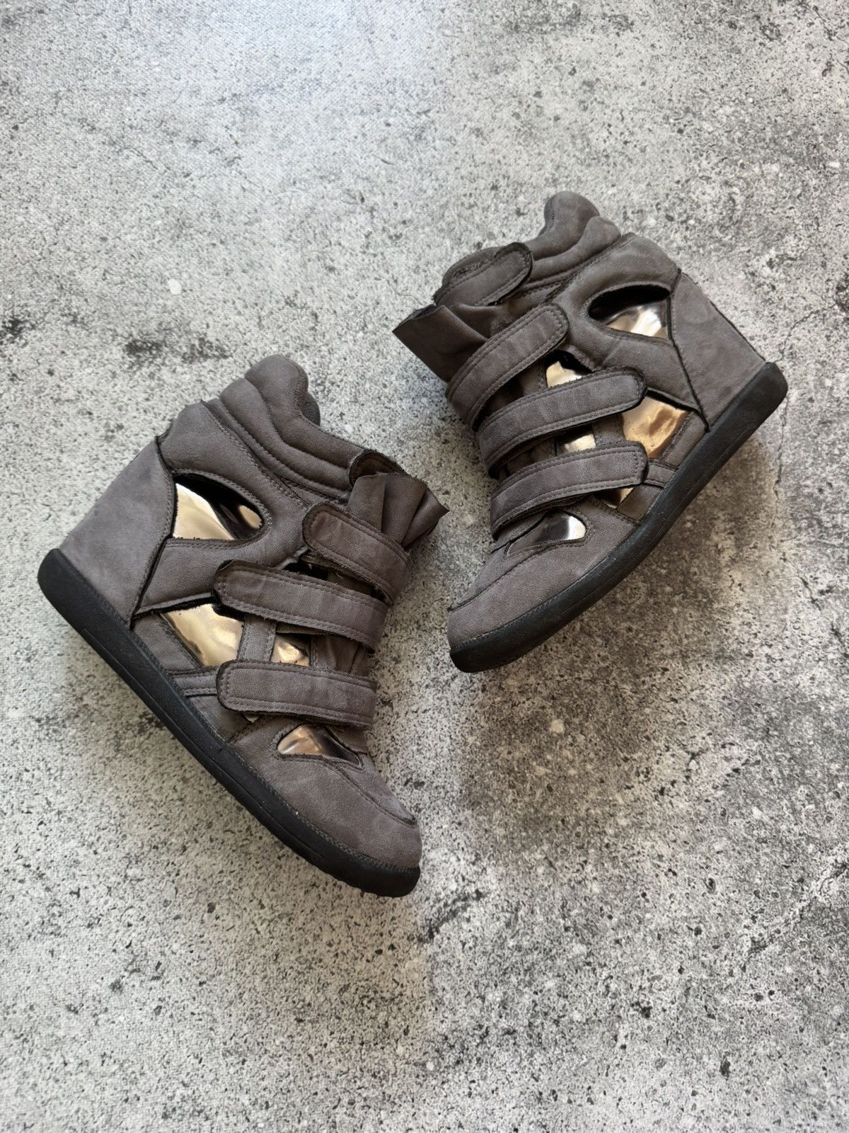 Hysteric Glamour Unbranded Isabel Marant Style Bekett Wedge Hi-Top Sneakers Size US 10 / IT 40 - 2 Thumbnail