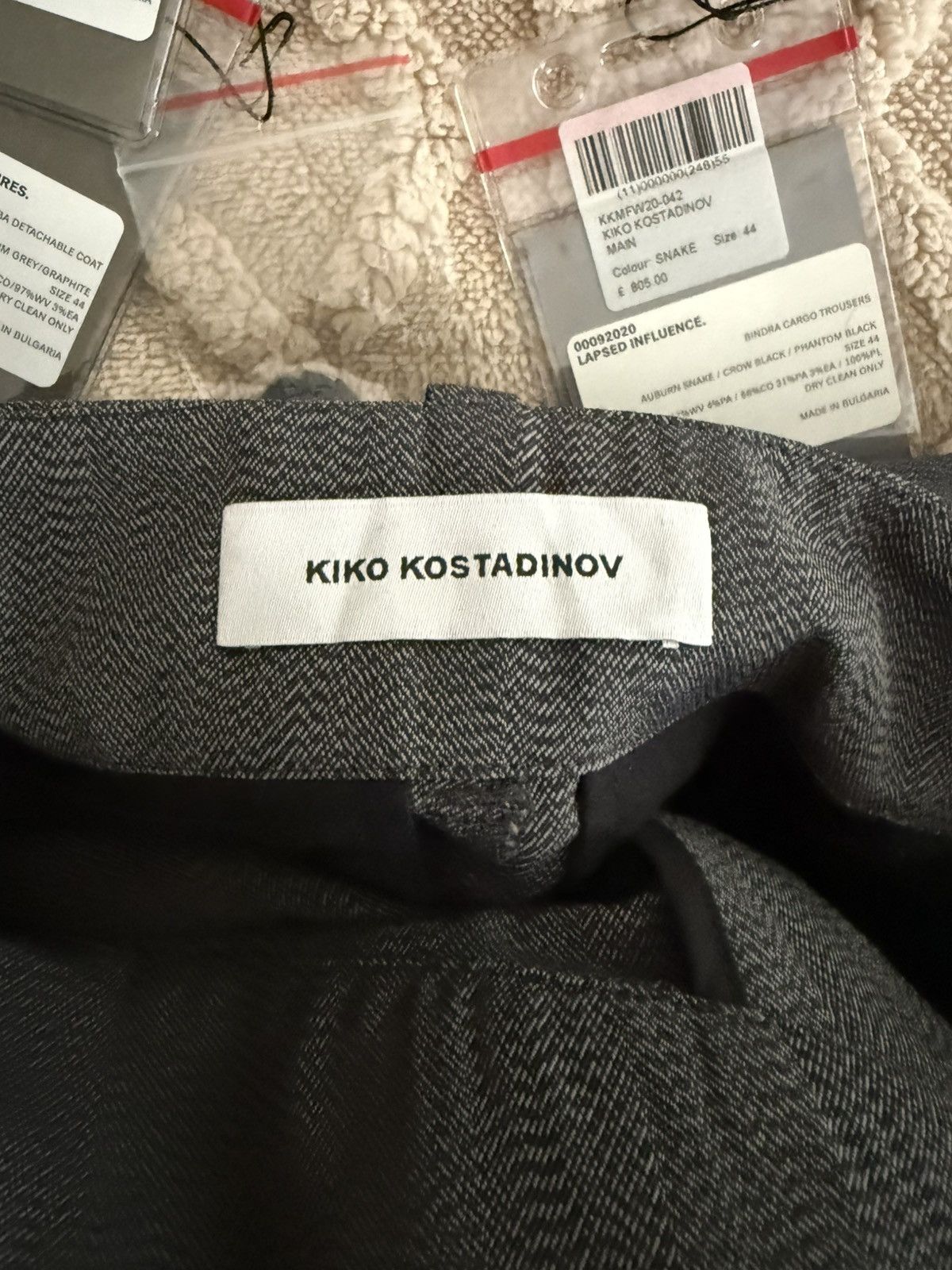 Kiko Kostadinov Bindra Shorts Grey Dove (KK Trouser 11) 44 Size US 28 / EU 44 - 4 Thumbnail