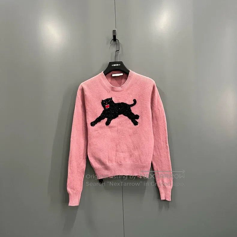 Gucci Gucci Animal Embroidery Round-Neck Knitwear sweater Size M / US 6-8 / IT 42-44 - 1 Thumbnail