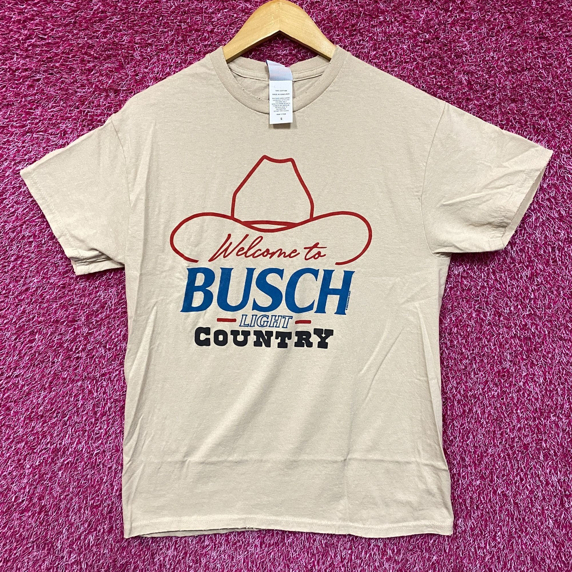 Other Welcome To Busch Light Country Vintage Style Beige T-Shirt S Size US S / EU 44-46 / 1 - 1 Thumbnail
