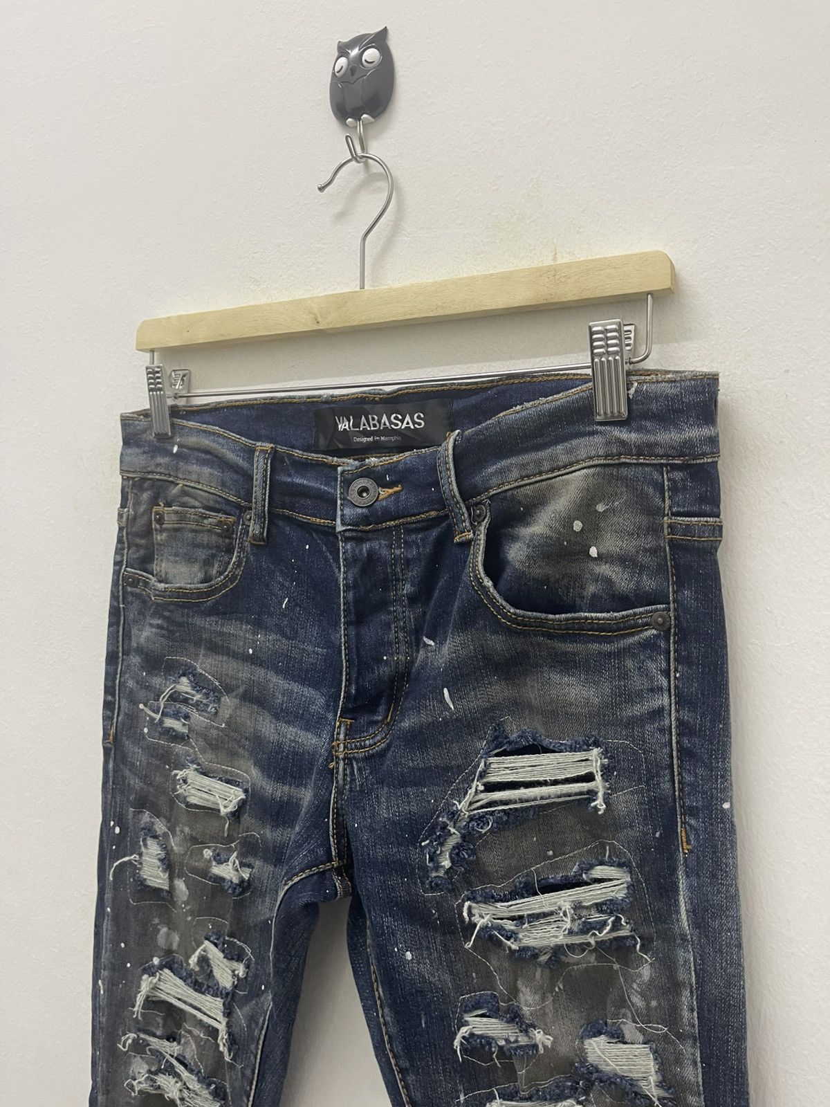 Valabasas Rare VALABASAS Paint Splatter Ripped Distressed Size US 29 - 5 Thumbnail