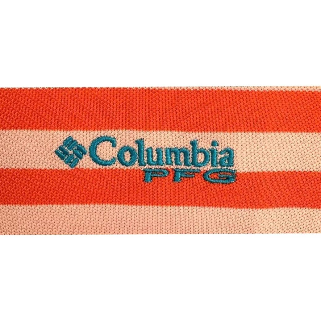 Vintage Columbia PFG Polo Shirt Mens XL Orange Striped Rugby Fishing Fisherman NEW Size US XL / EU 56 / 4 - 7 Thumbnail