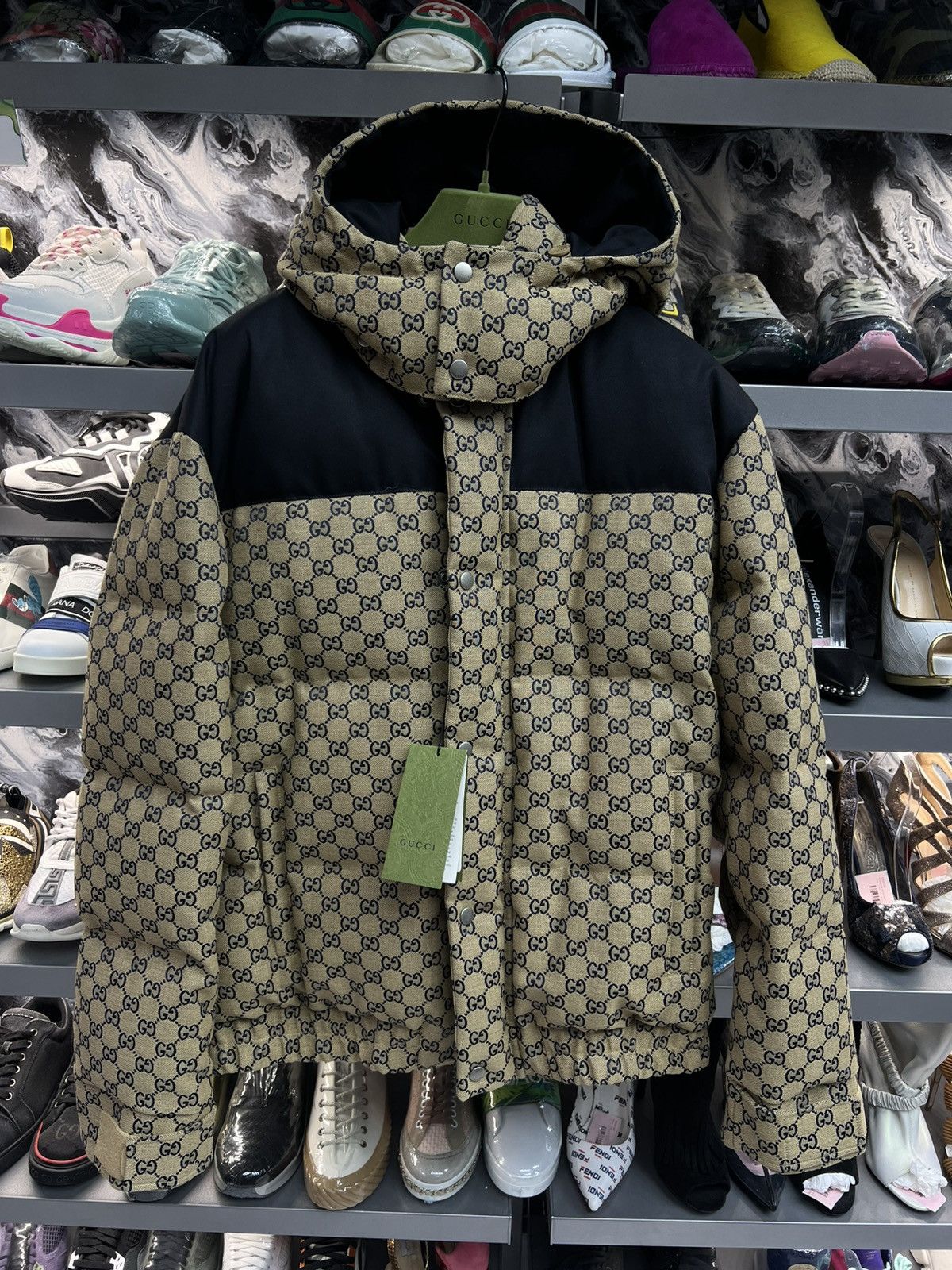 Gucci Gucci GG Canvas Puffer Jacket Size US L / EU 52-54 / 3 - 1 Thumbnail