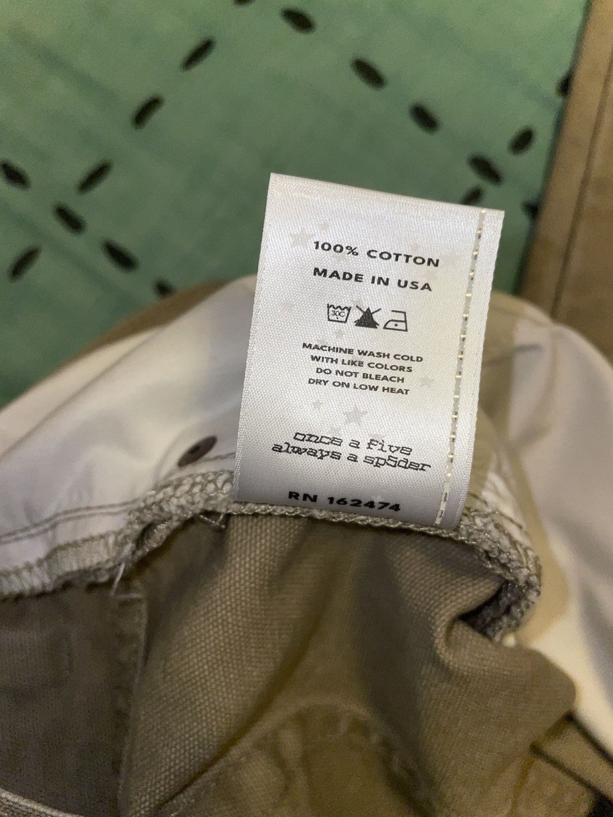 Designer × Sp5der SP5DER CANVAS WORK PANT - Tan / 34 Size US 34 / EU 50 - 6 Thumbnail