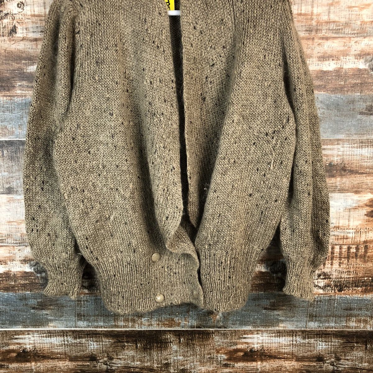 Homespun Knitwear × Japanese Brand Pinore Brown vintage mohair Cardigan Knitwear #A2251 Size M / US 6-8 / IT 42-44 - 3 Thumbnail