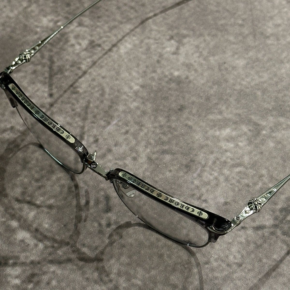 Chrome Hearts CHROME HEARTS SLUNTRADICTION (54) Flint/Gunmetal EYEWEAR Size ONE SIZE - 4 Thumbnail